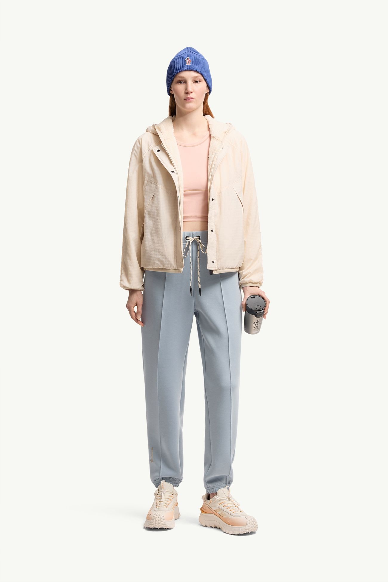 Cárdigan reversible de Polartec® High Loft™ Mujer Blanco Marfil Moncler 0