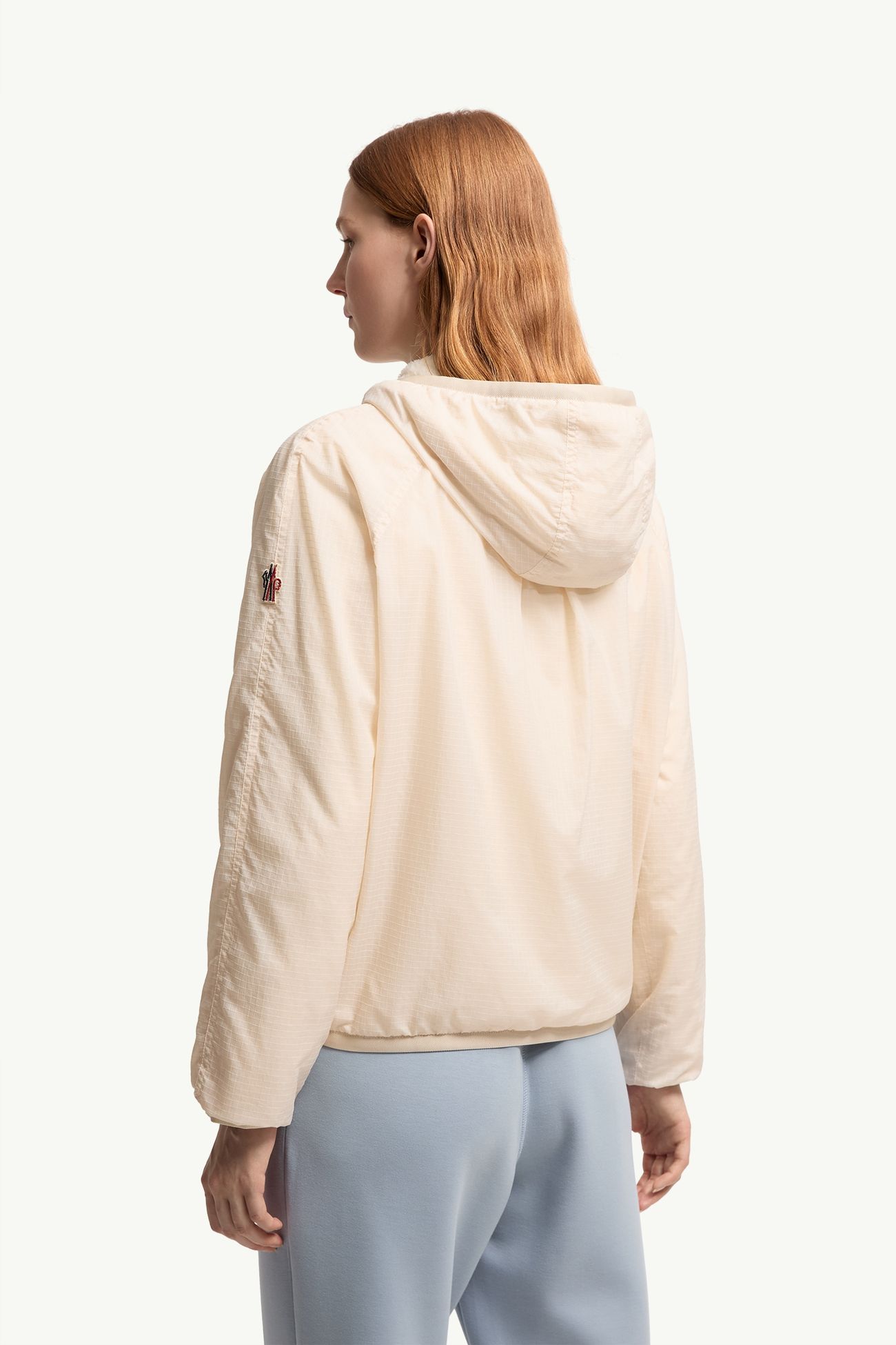 Wendbarer Kapuzenpullover aus Polartec® High Loft™ Damen Weiß-Elfenbein Moncler 4