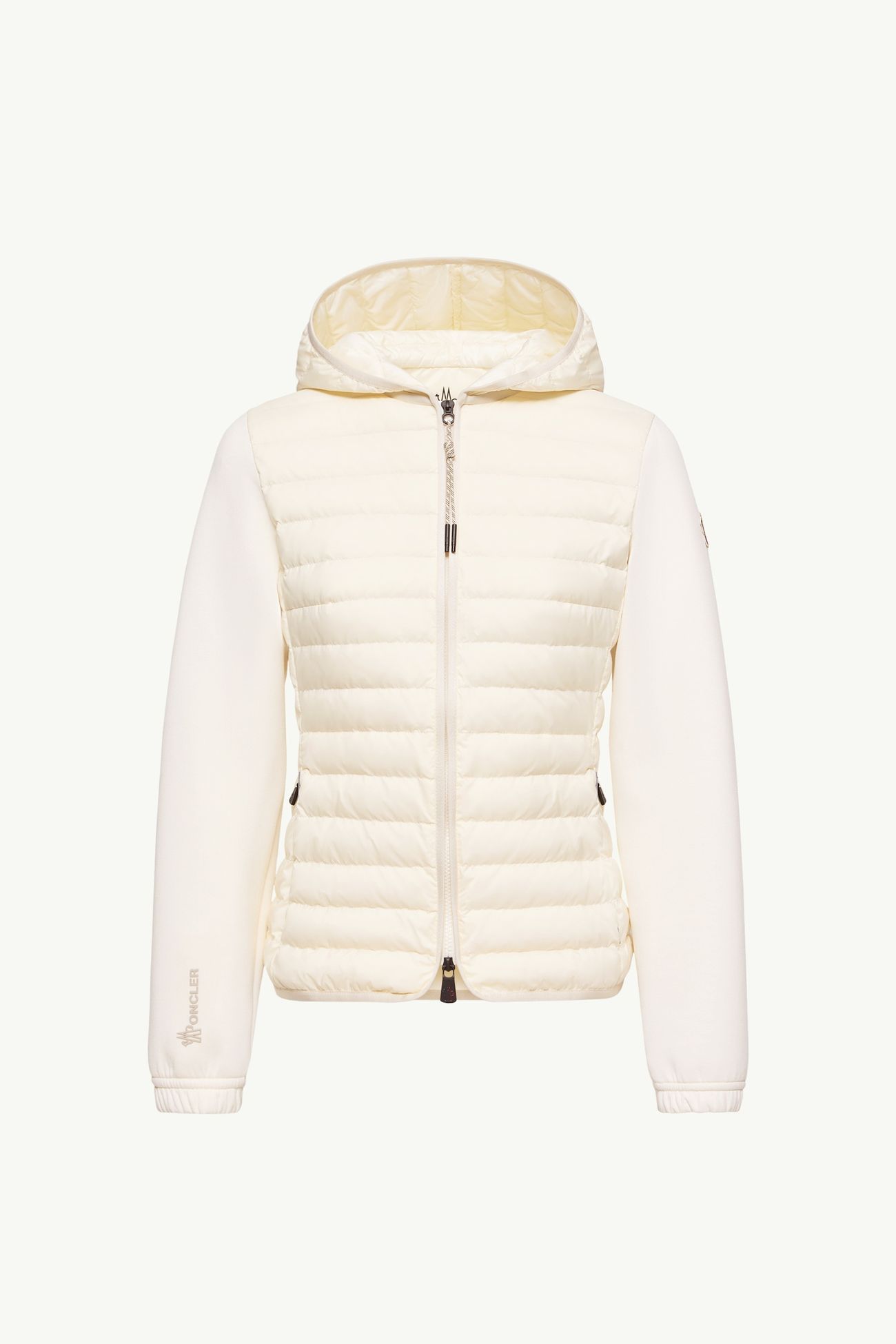 夾層拉鏈連帽衫 女士 象牙白色 Moncler 2