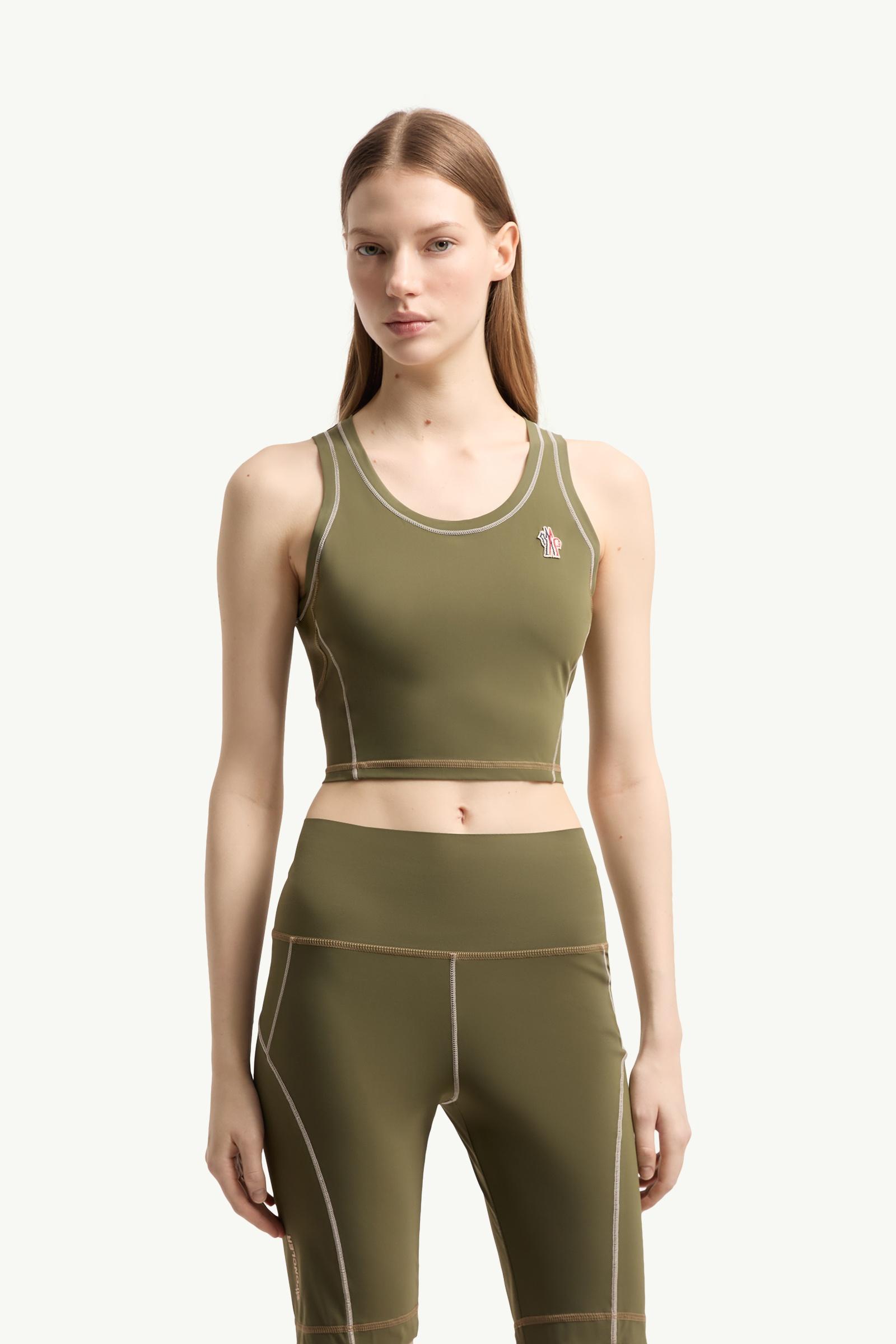 Olive Green Polartec® Tank Top - Mid-Layers for Women | Moncler IT