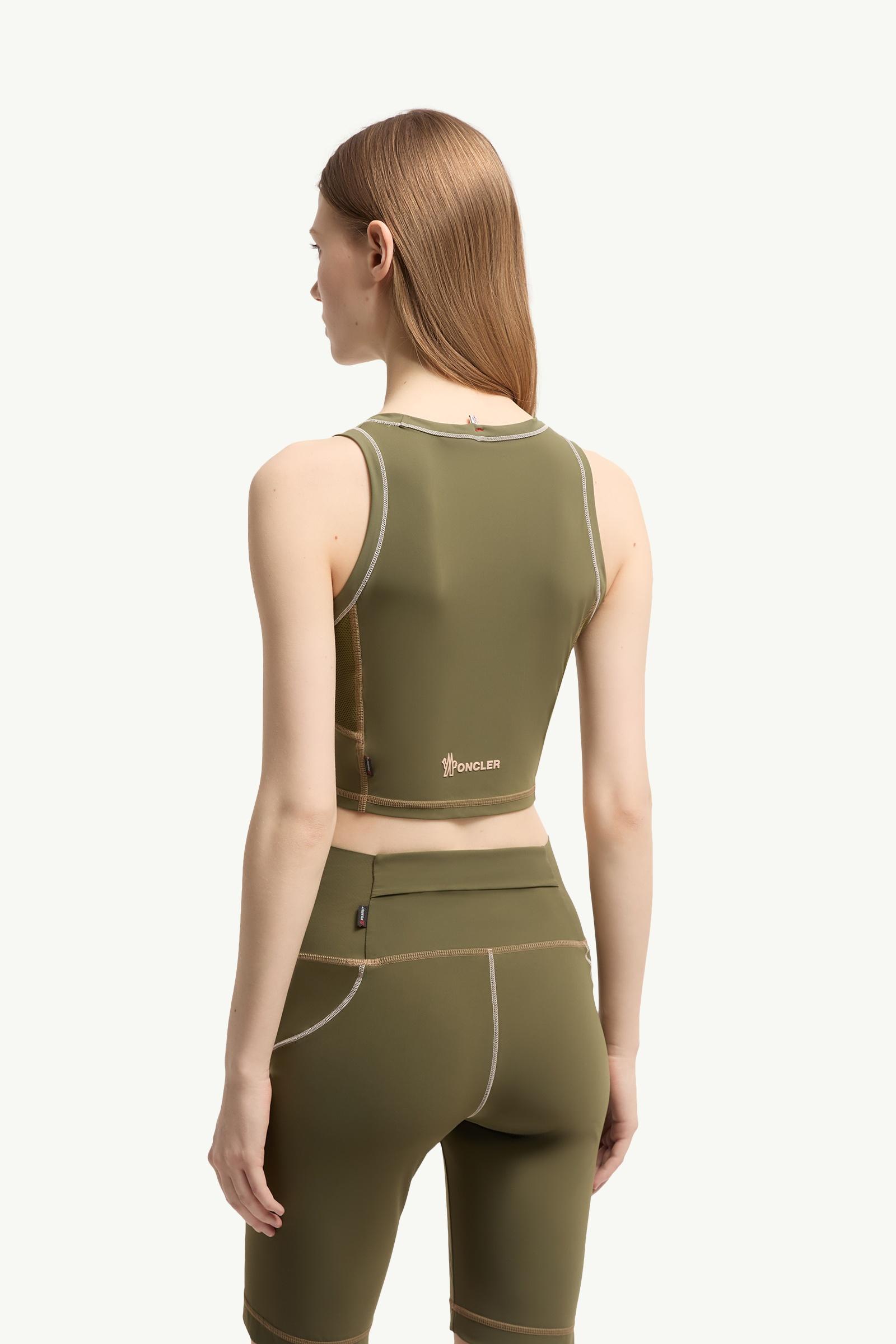 Olive Green Polartec® Tank Top - Mid-Layers for Women | Moncler IT