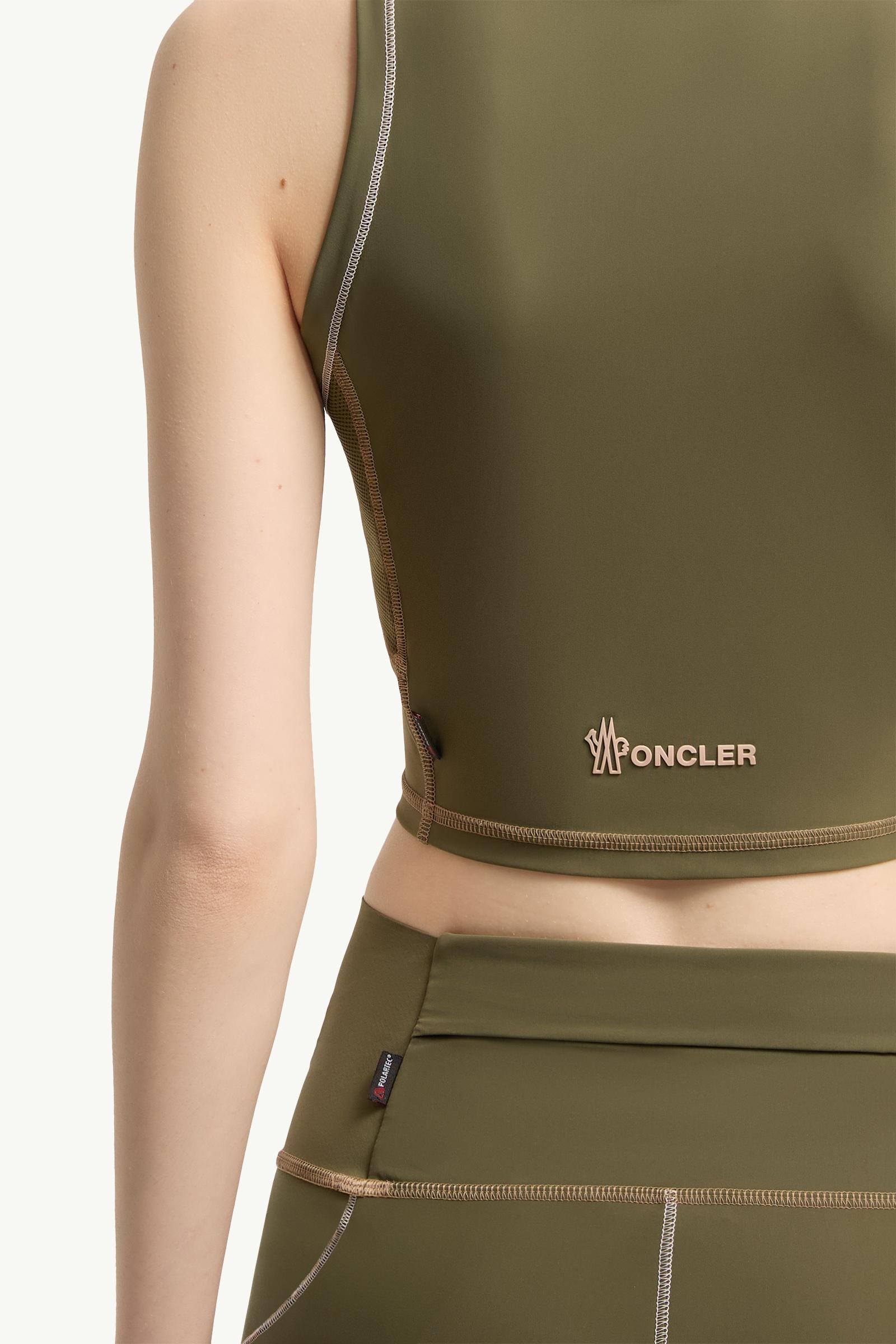 MONCLER モンクレール タンクトップ H10918P00001 Olive Green Polartec® Tank Top - Mid-Layers for Women | Moncler IT
