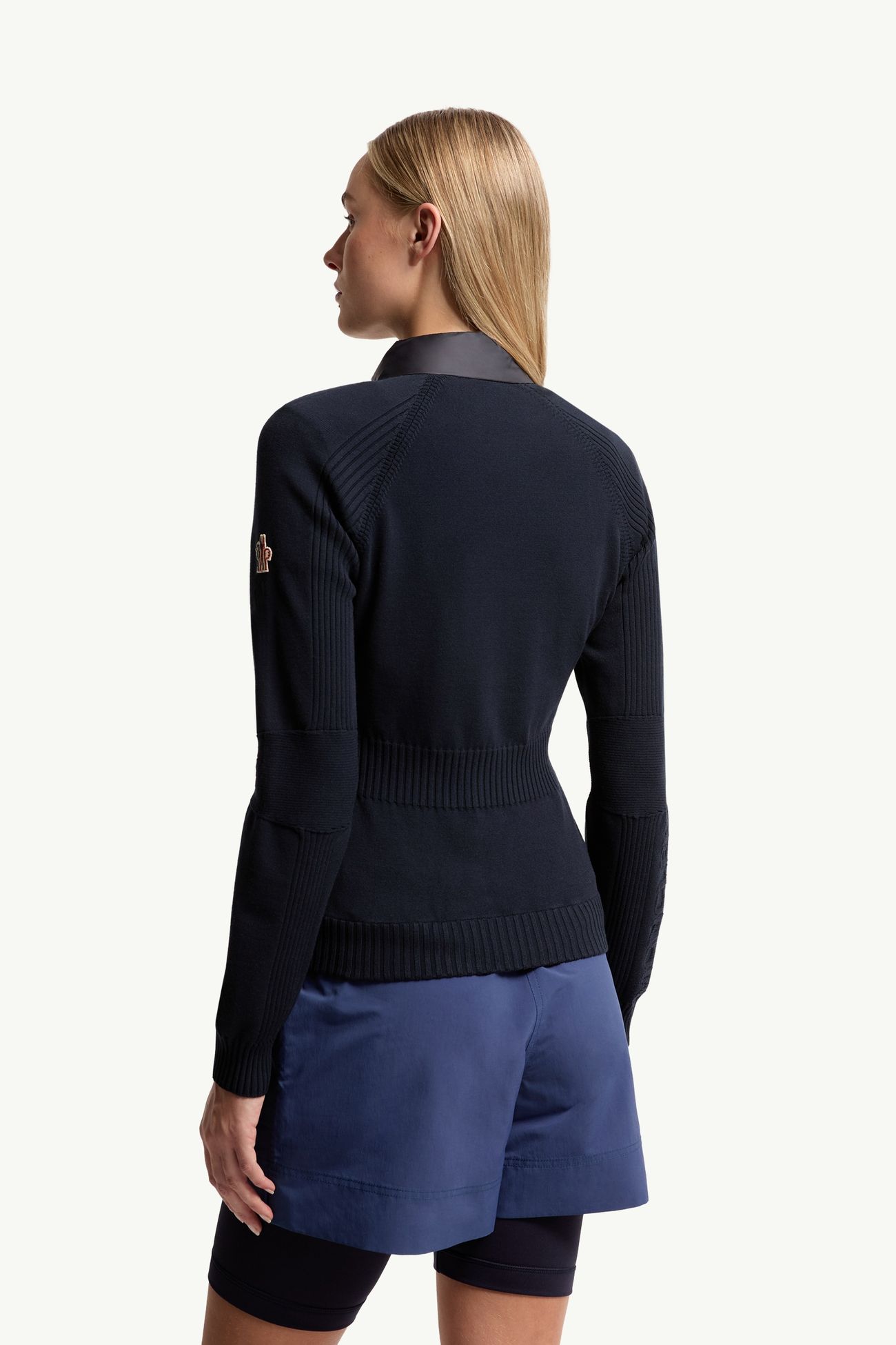 Cardigan imbottito con zip Donna Blu Navy Moncler 4
