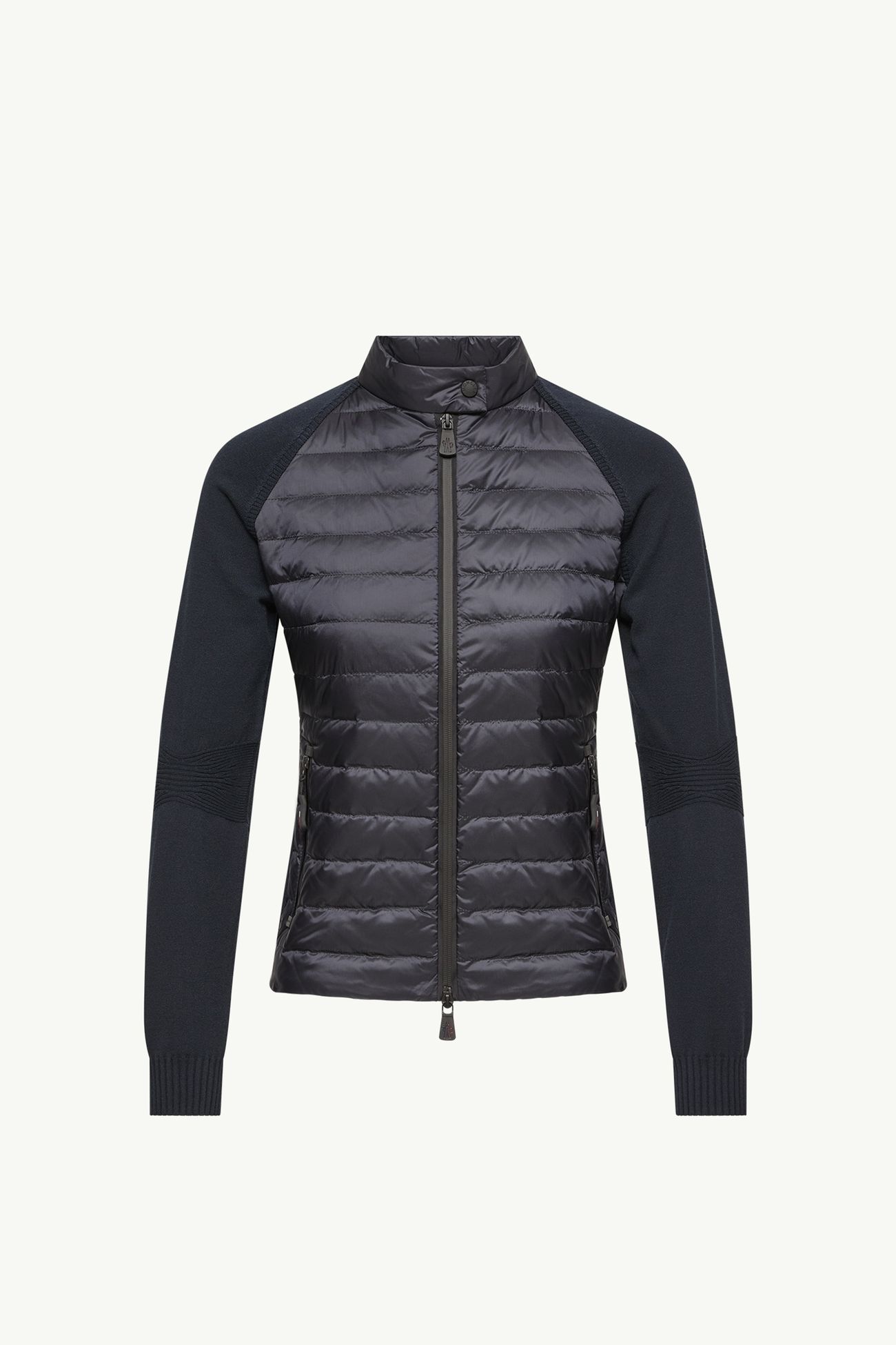 Padded Zip-Up Cardigan Women Navy Blue Moncler 2