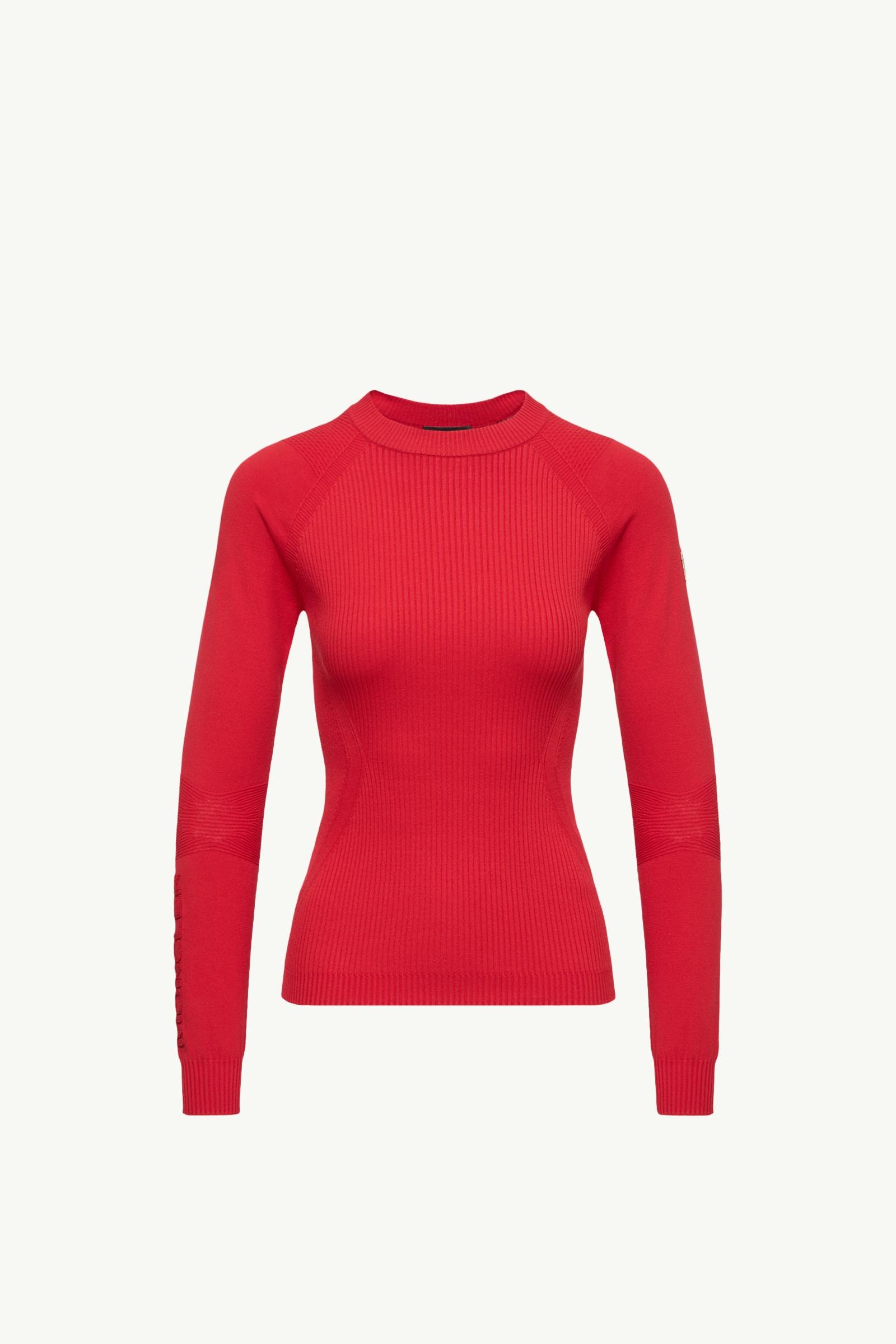 Crêpe Viscose Blend Jumper Women Red Moncler, 1 of 0