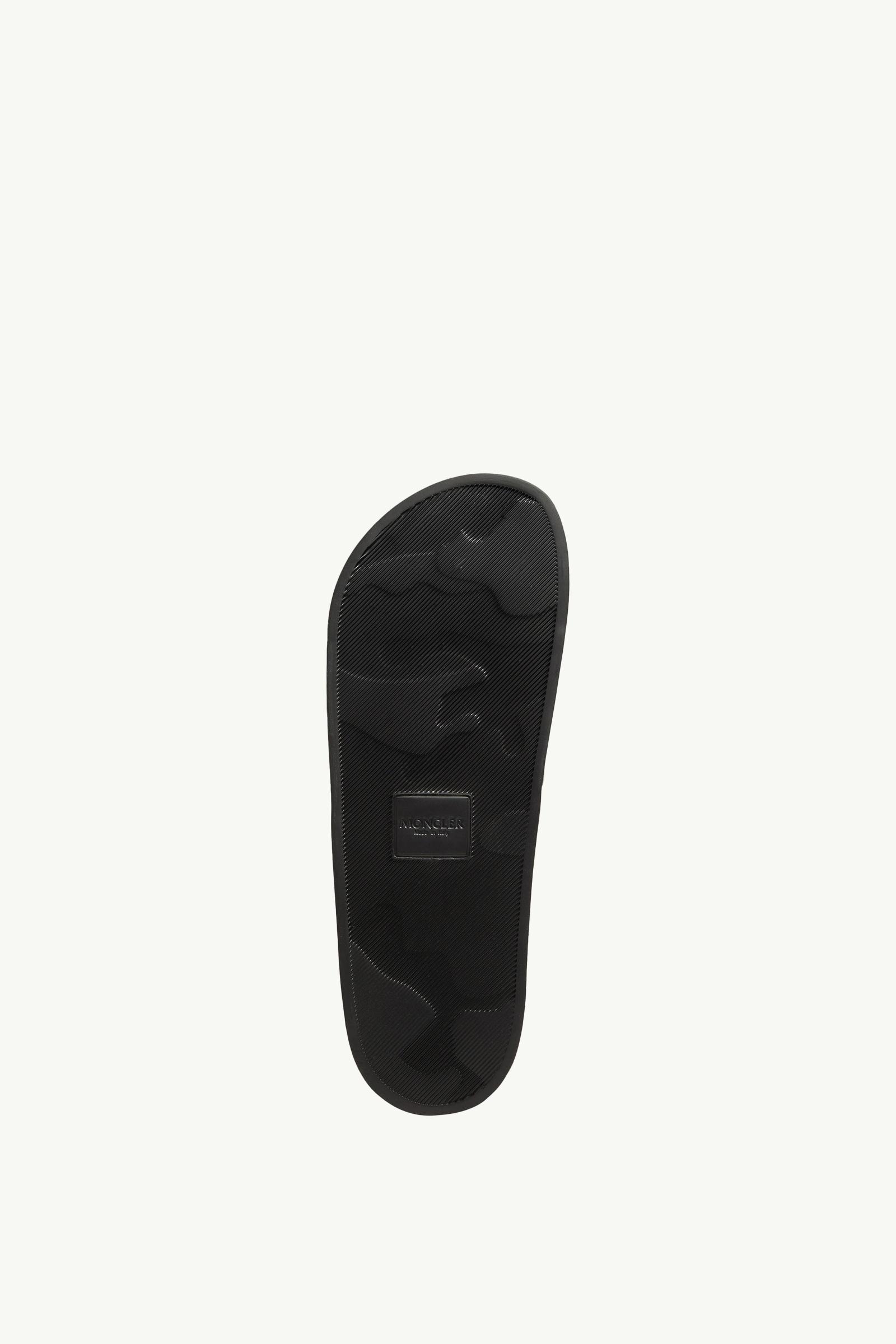 Black Basile Rubber Slides - Sandals & Sliders for Men | Moncler US