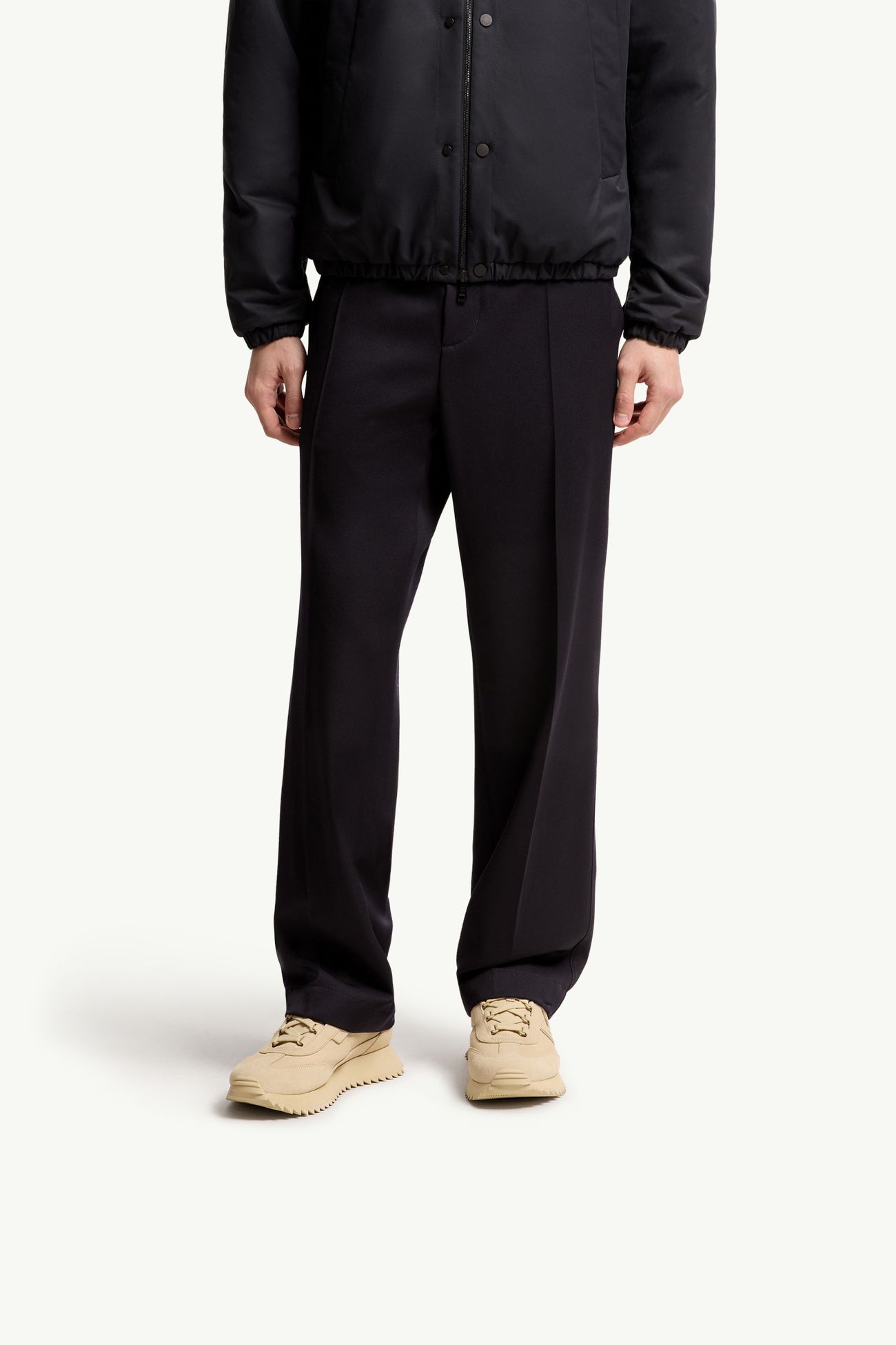 Pacey2麂皮磨絨革運動鞋 男士 淺米色 Moncler 1