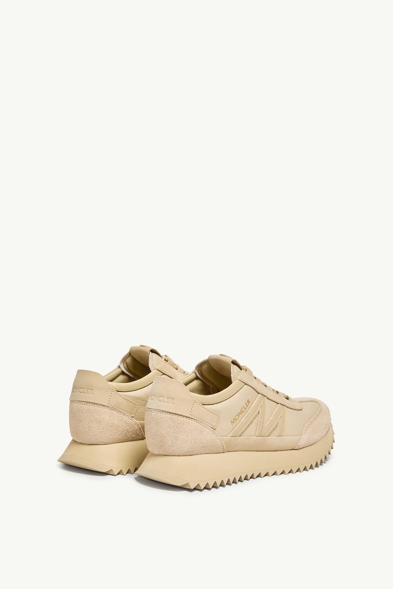 Pacey2 Suede & Nubuck Sneakers Men Light Beige Moncler 4