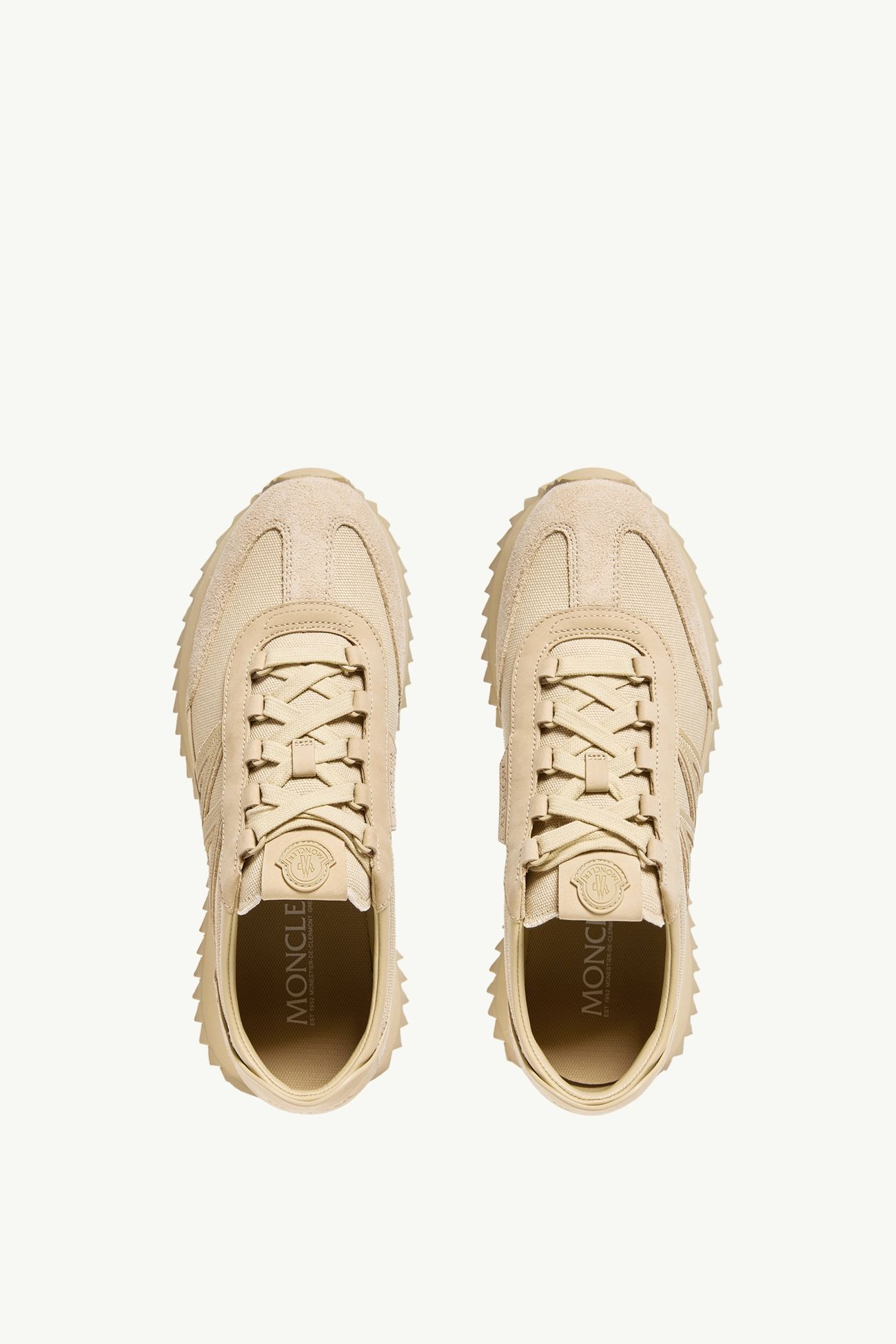 Pacey2 Suede & Nubuck Sneakers Men Light Beige Moncler 5