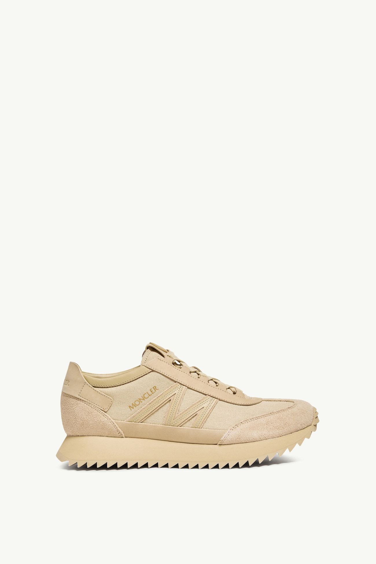 Pacey2 Suede & Nubuck Trainers Men Light Beige Moncler 0