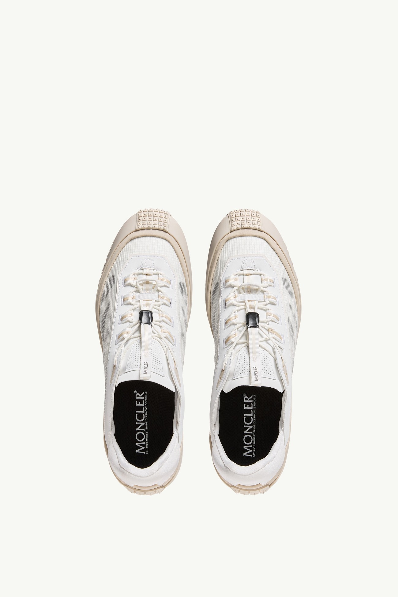 Sneaker Trailgrip LP in pelle scamosciata e nabuk Uomo Bianco Moncler 5