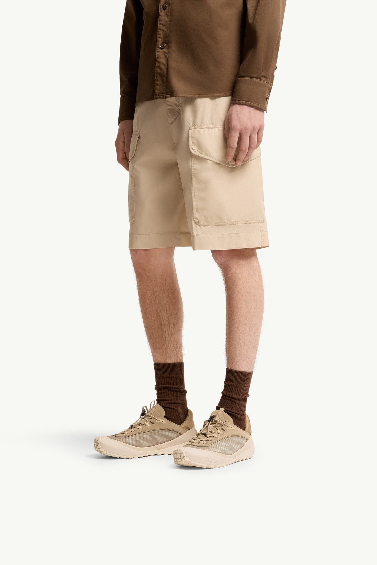 Trailgrip LP Suede & Nubuck Trainer Men Beige Moncler 1