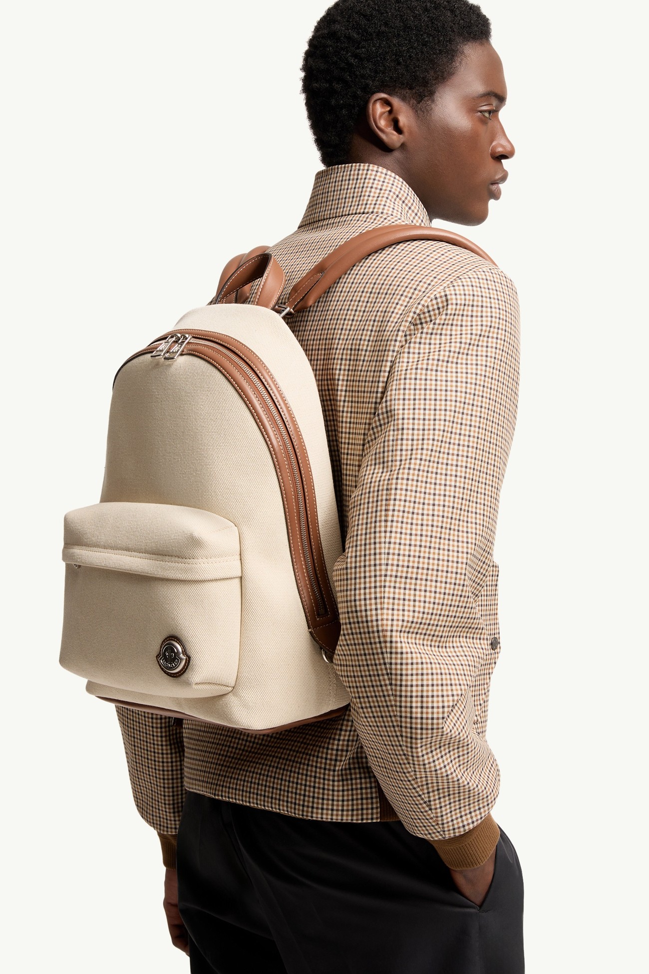 Carlo Backpack Bag Men White Ivory Moncler 1