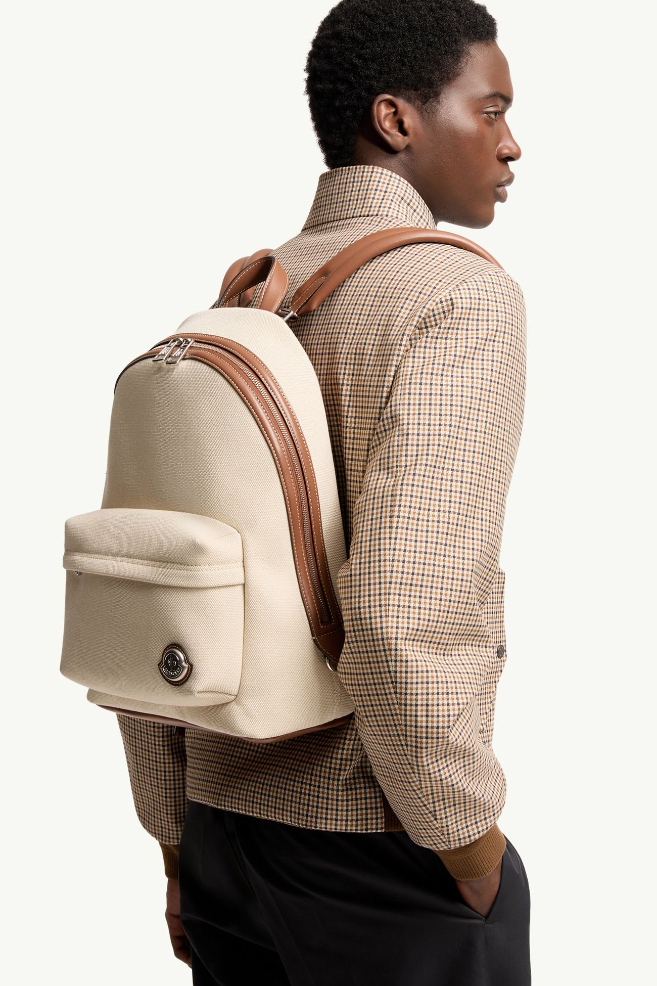 Mochila Carlo Hombre Blanco Marfil Moncler 1