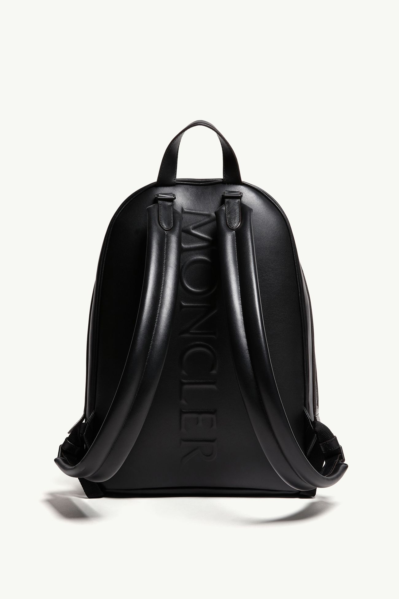 Mochila Carlo de piel Hombre Negro Moncler 3