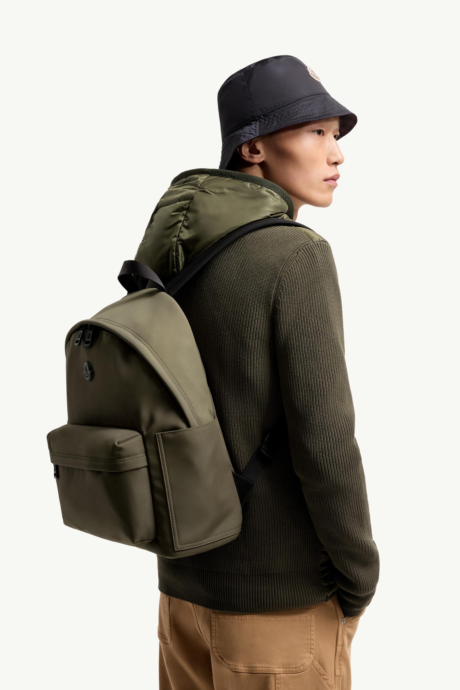 Olive Green New Pierrick Metal Logo Backpack - Bags & Small