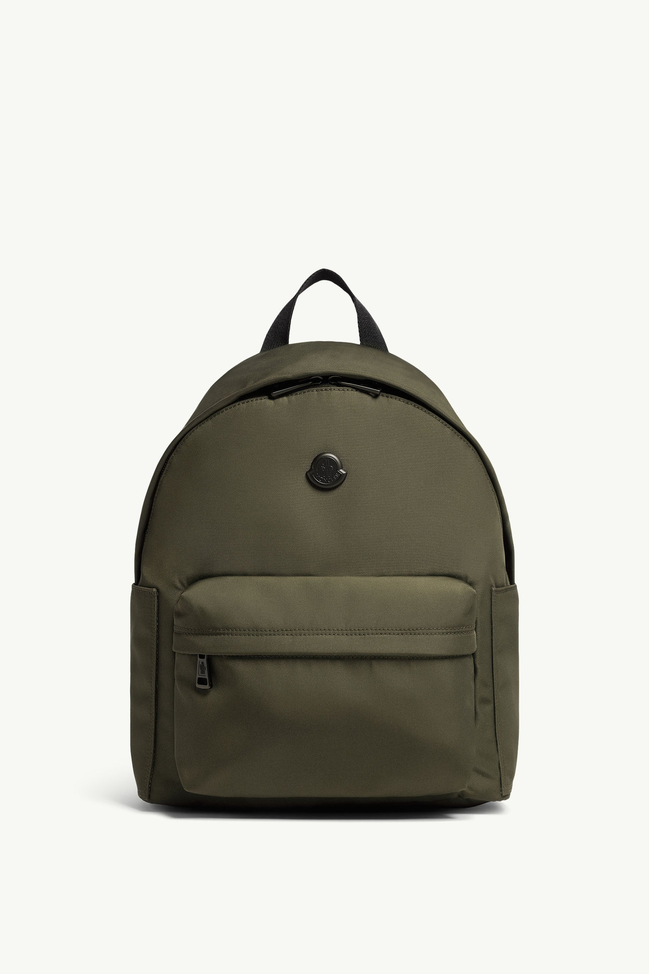 Sac à dos à logo en métal New Pierrick Hommes Vert Olive Moncler 0