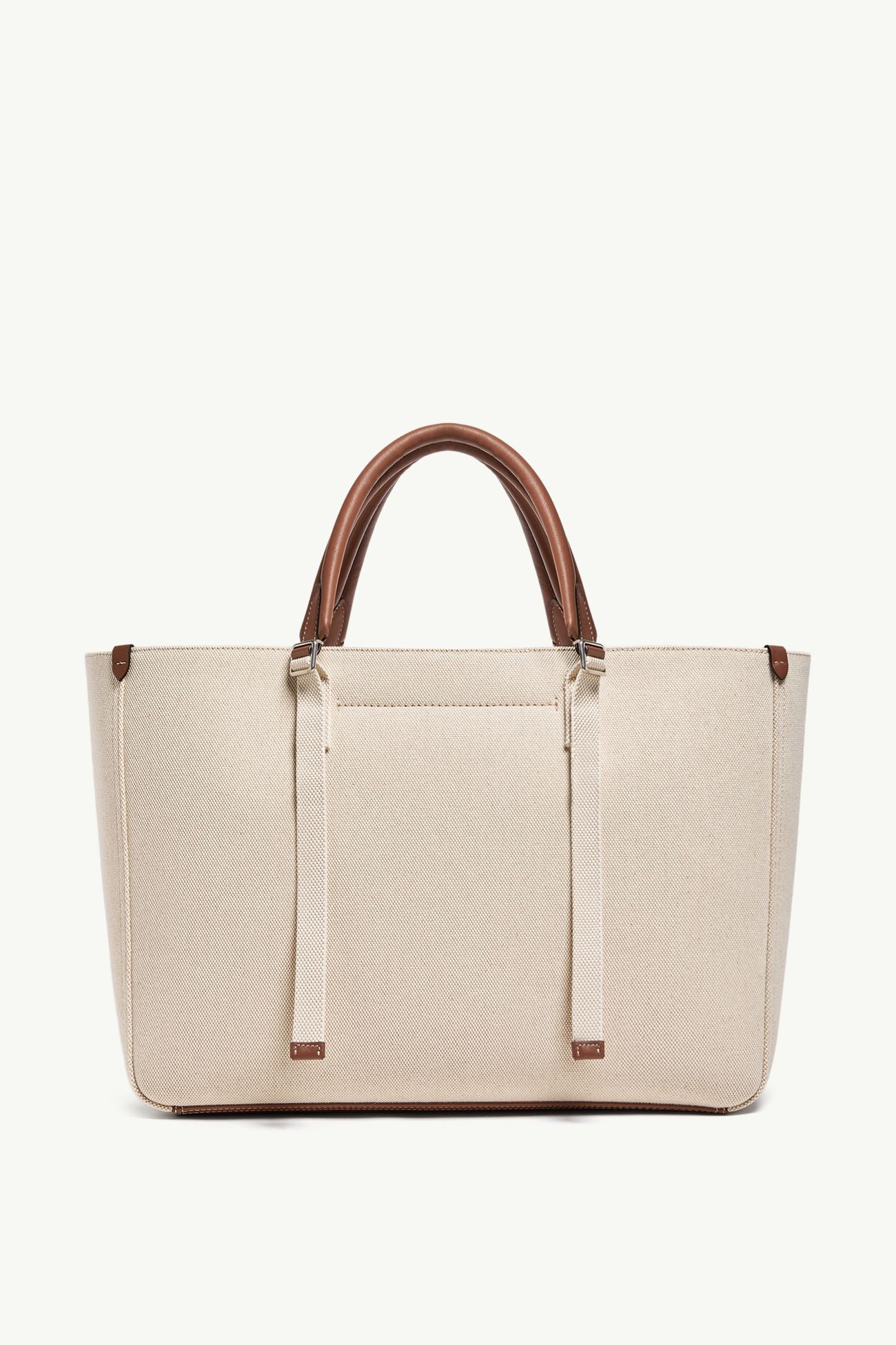 Borsa tote Carlo in canvas Uomo Bianco Avorio Moncler 3