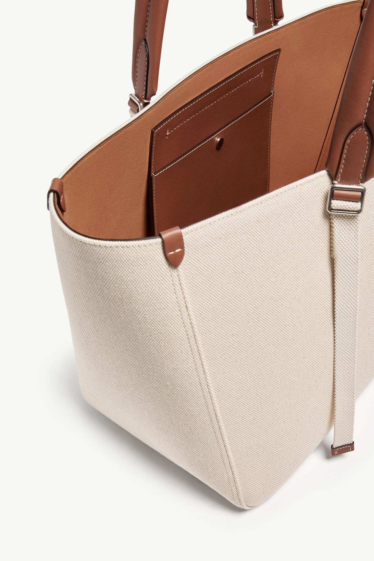 Carlo Tote Bag aus Canvas Herren Weiß-Elfenbein Moncler 4