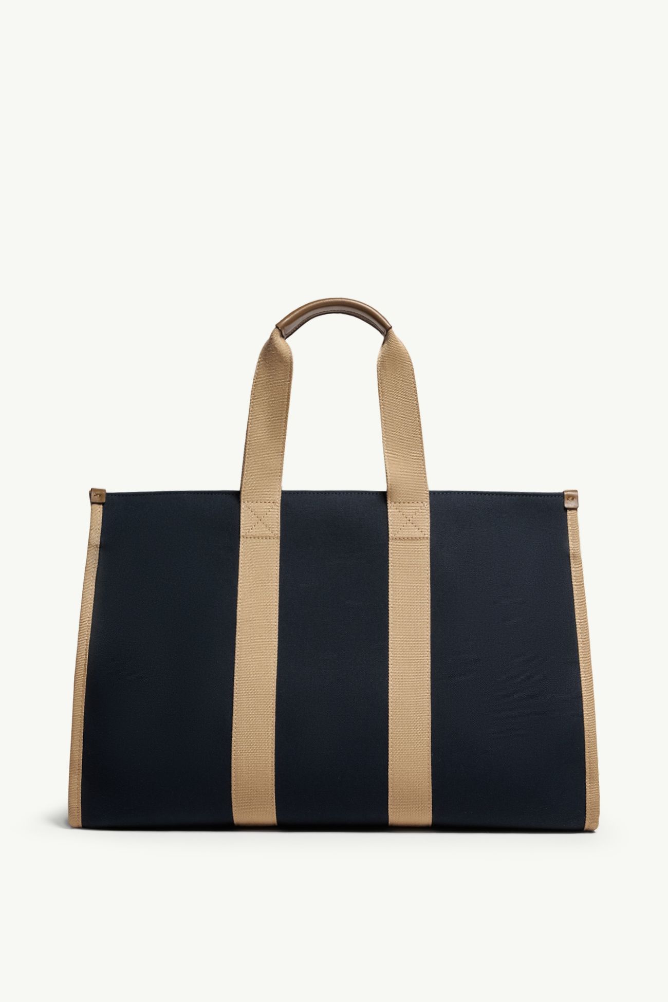Borsa tote in canvas con logo Uomo Blu Navy Moncler 3