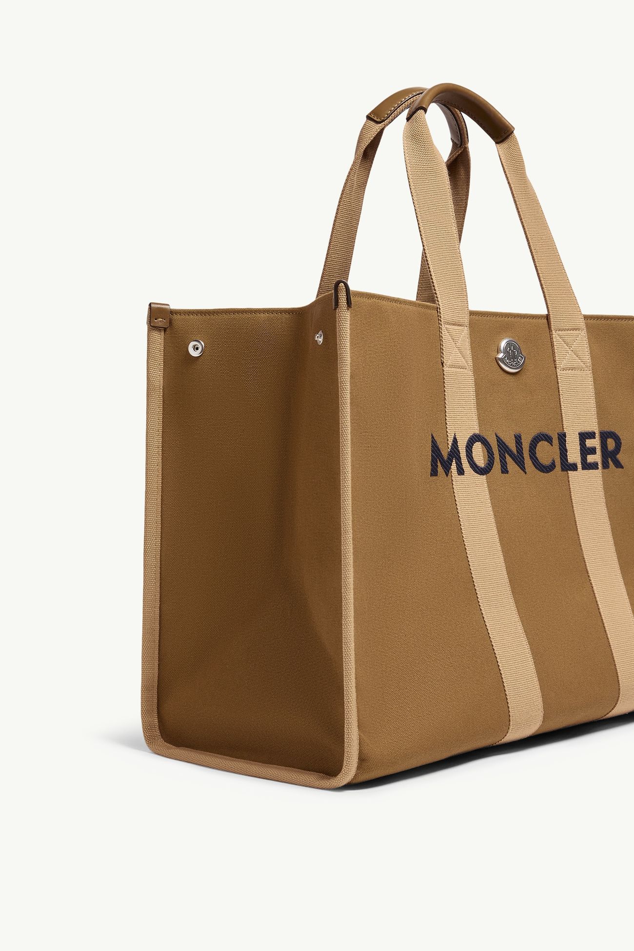 Tote Bag aus Logo-Canvas Herren Olivgrün Moncler 5