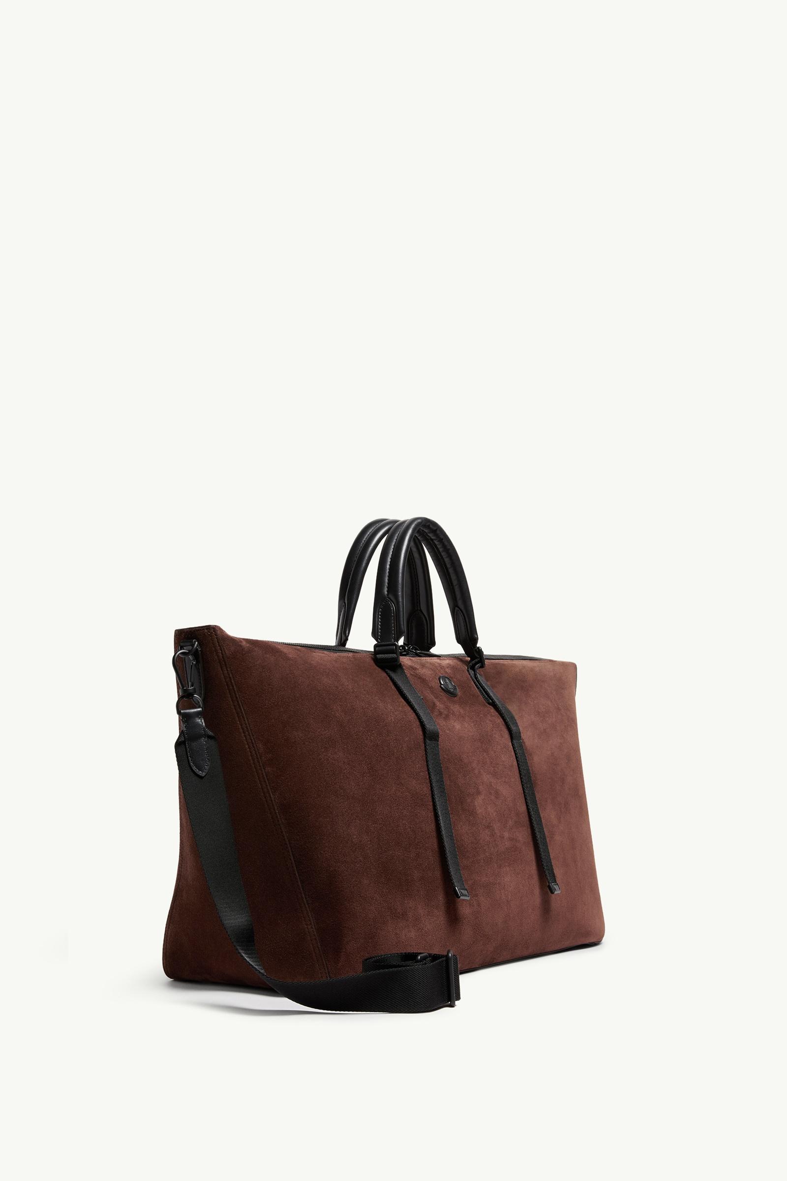 Brown Carlo Suede Duffle Bag - Bags & Small Accessories for Men