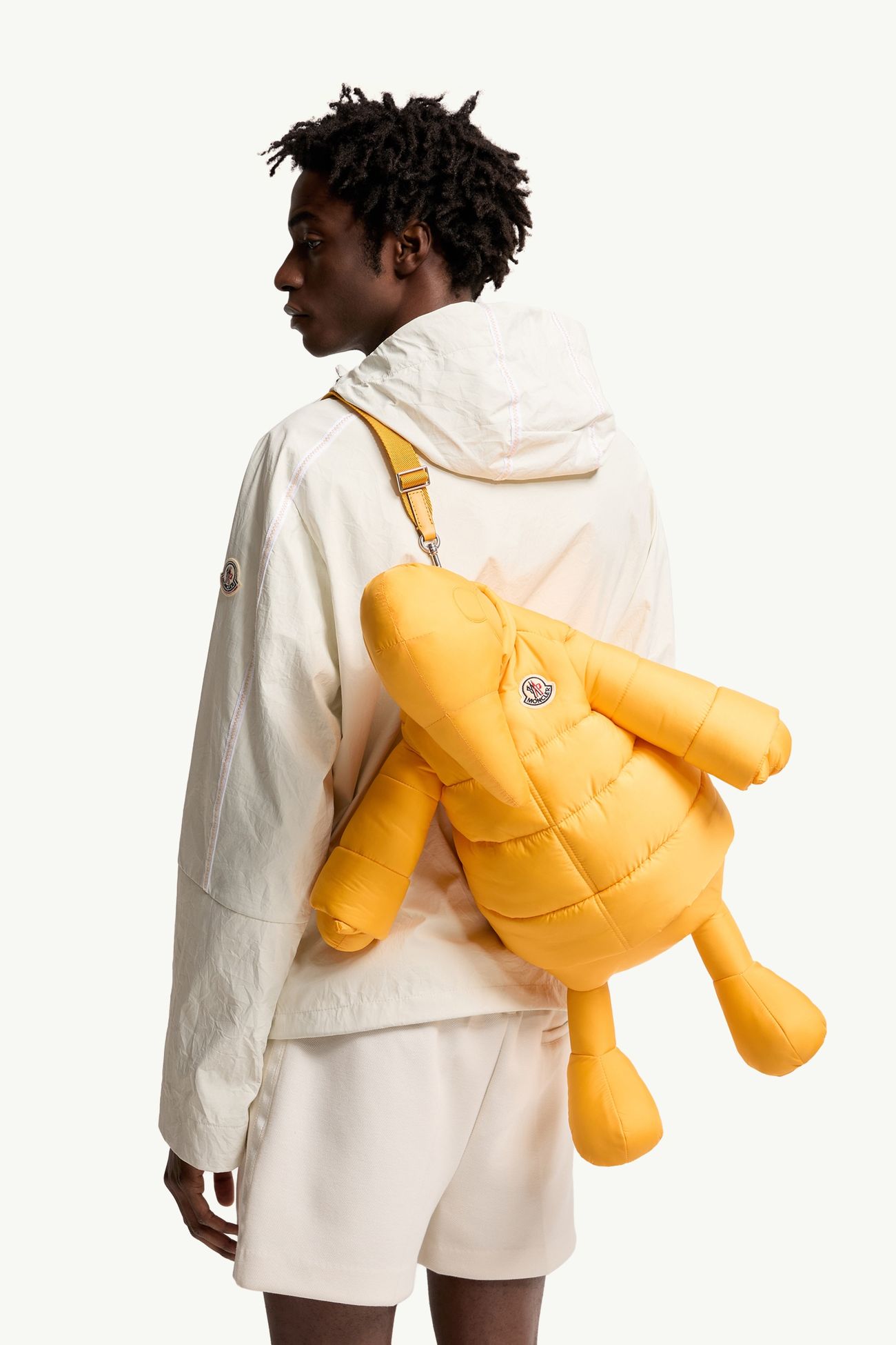 Borsa crossbody imbottita MonDuck Uomo Giallo Moncler 1