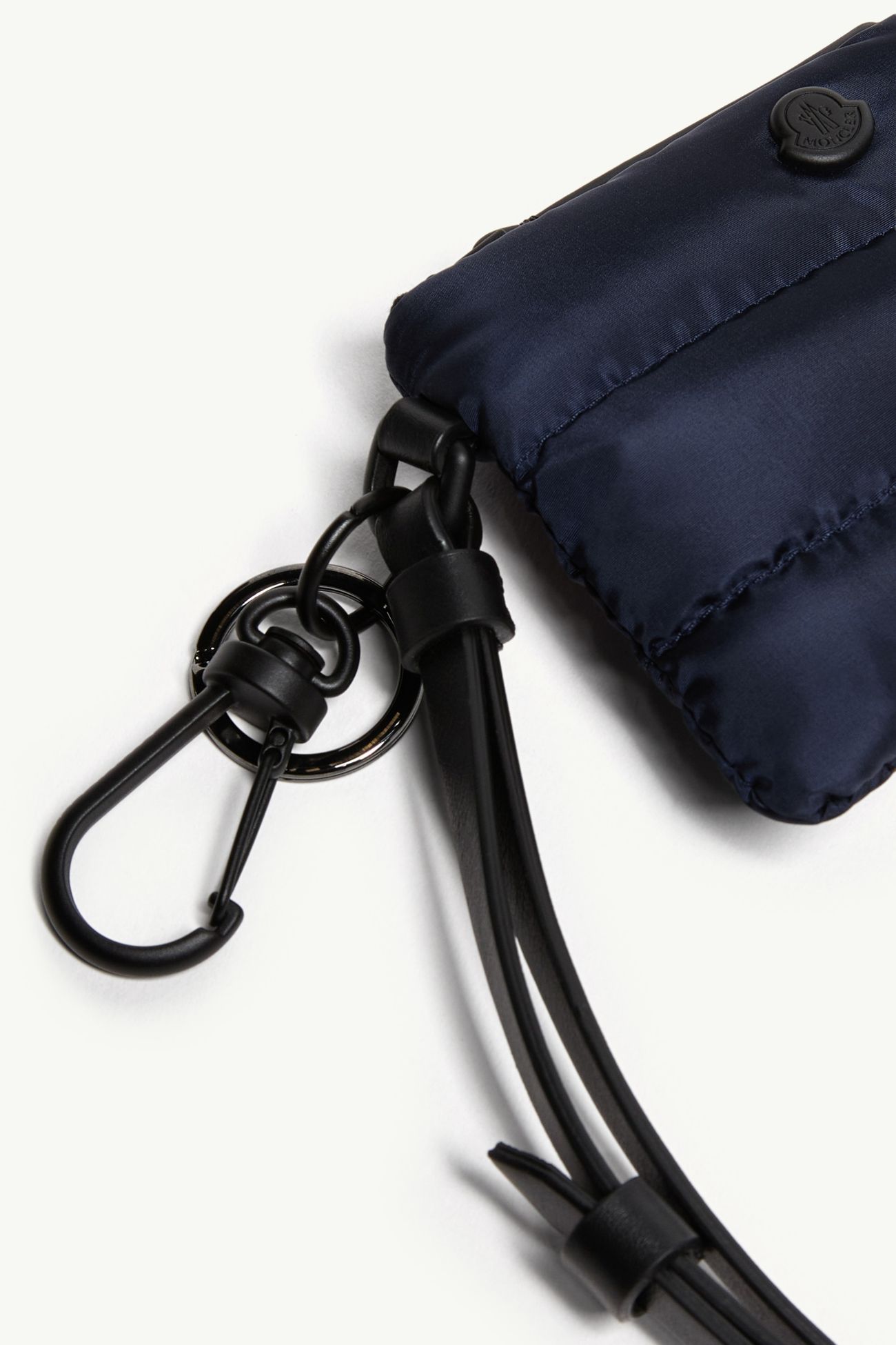 Portacarte Caradoc Con Logo In Metallo Uomo Blu Navy Moncler 1