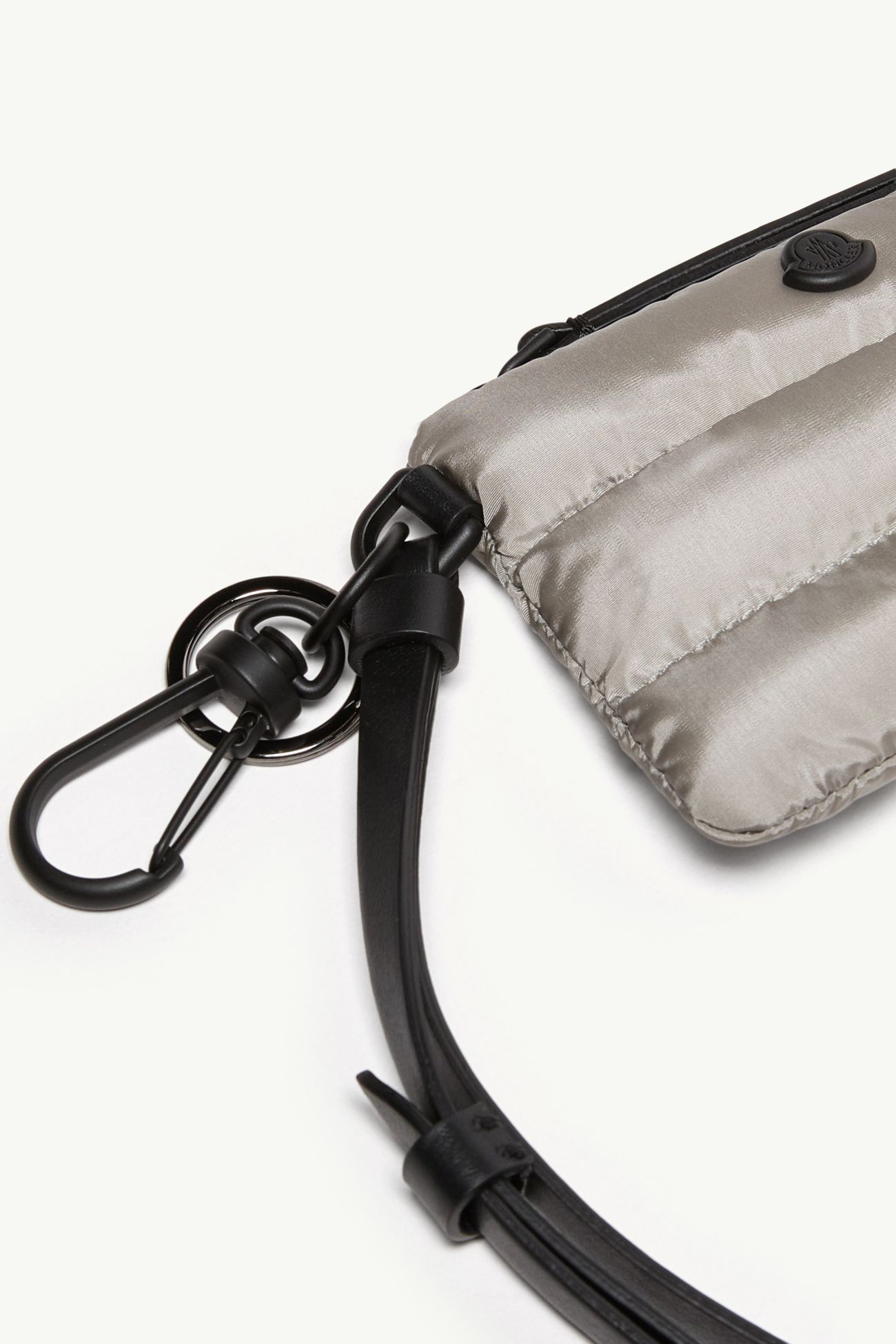 Porte-cartes Caradoc avec logo en métal Hommes Gris Moncler 1