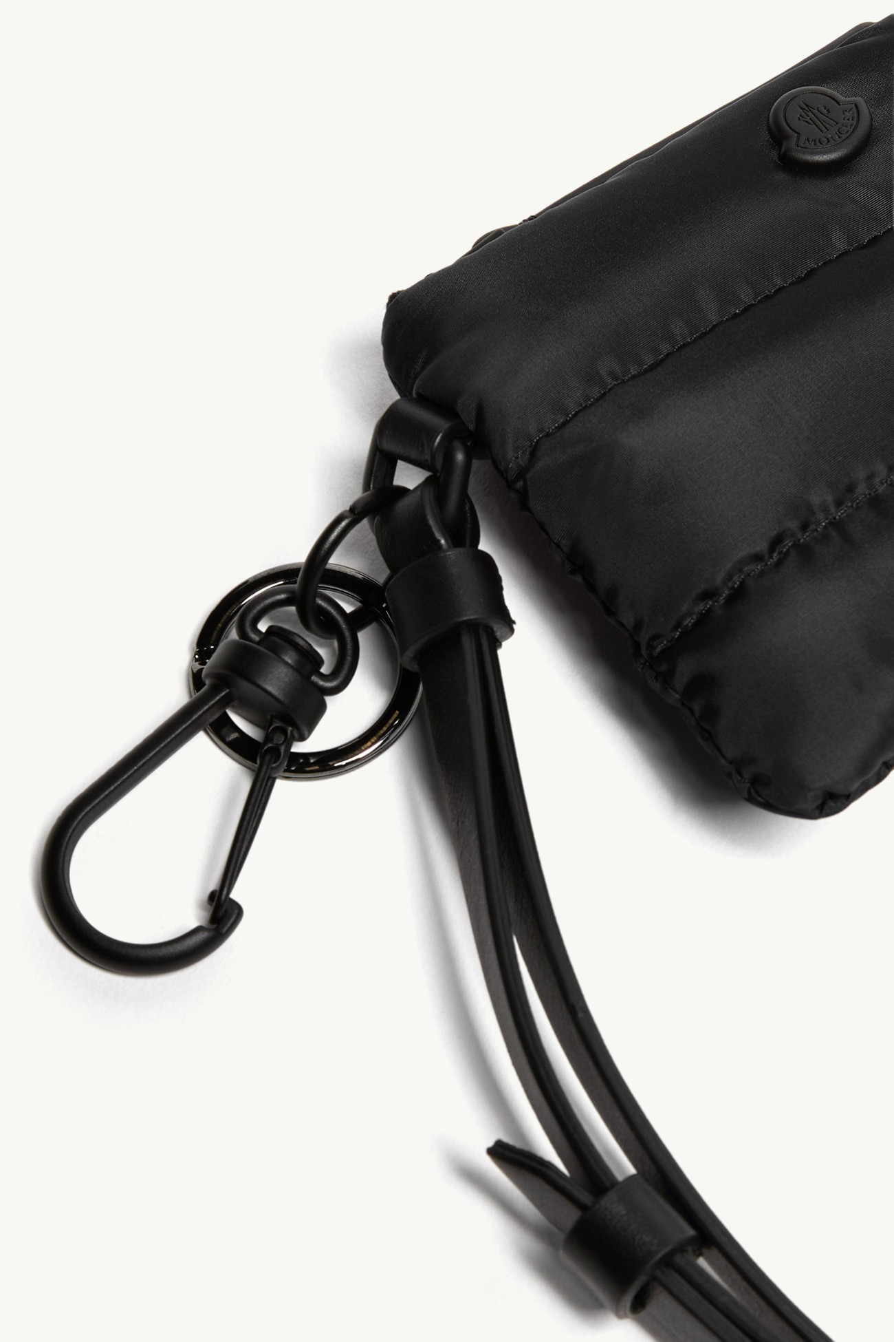 Portacarte Caradoc Con Logo In Metallo Uomo Nero Moncler 1