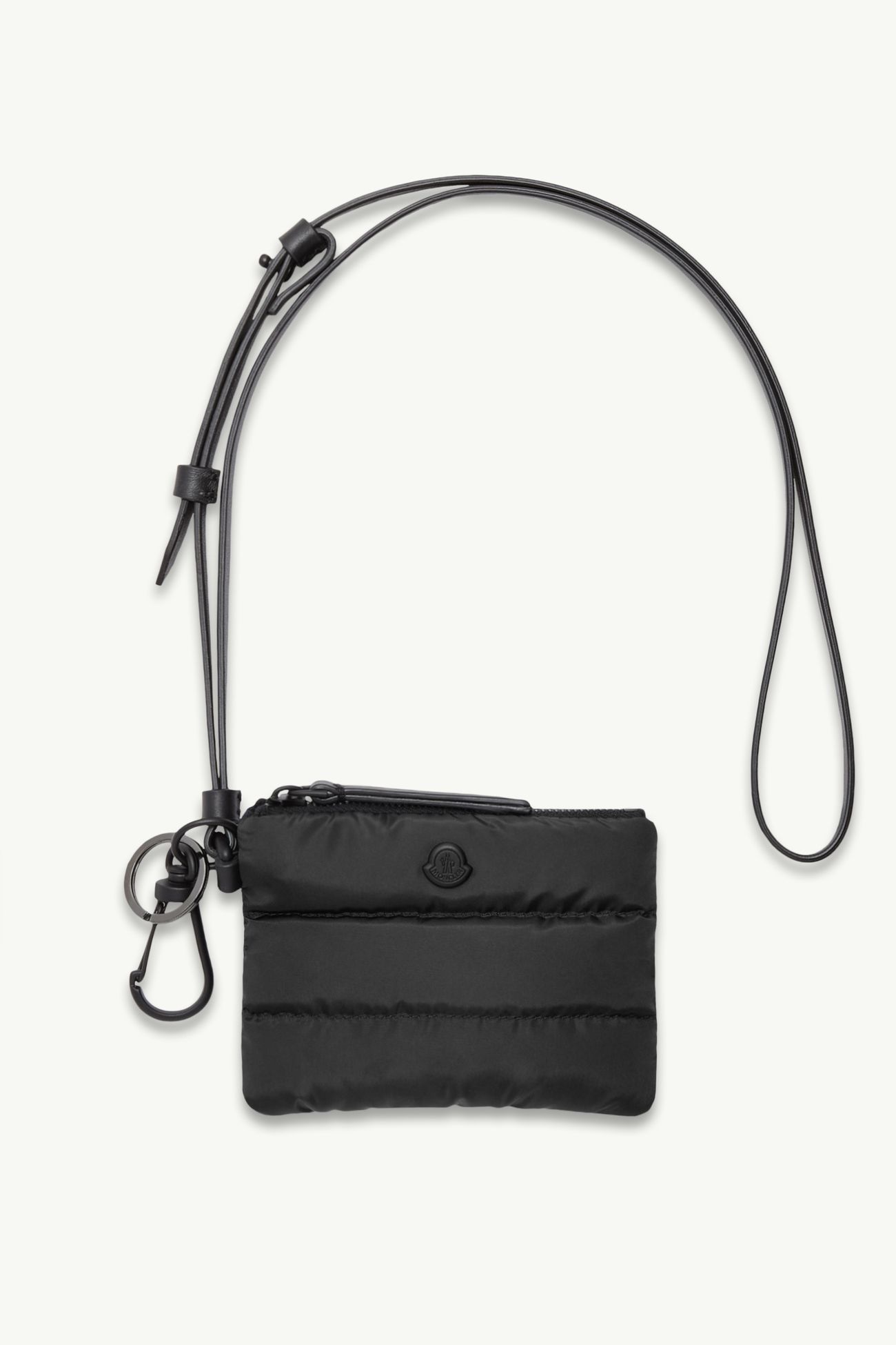 Portacarte Caradoc Con Logo In Metallo Uomo Nero Moncler 0