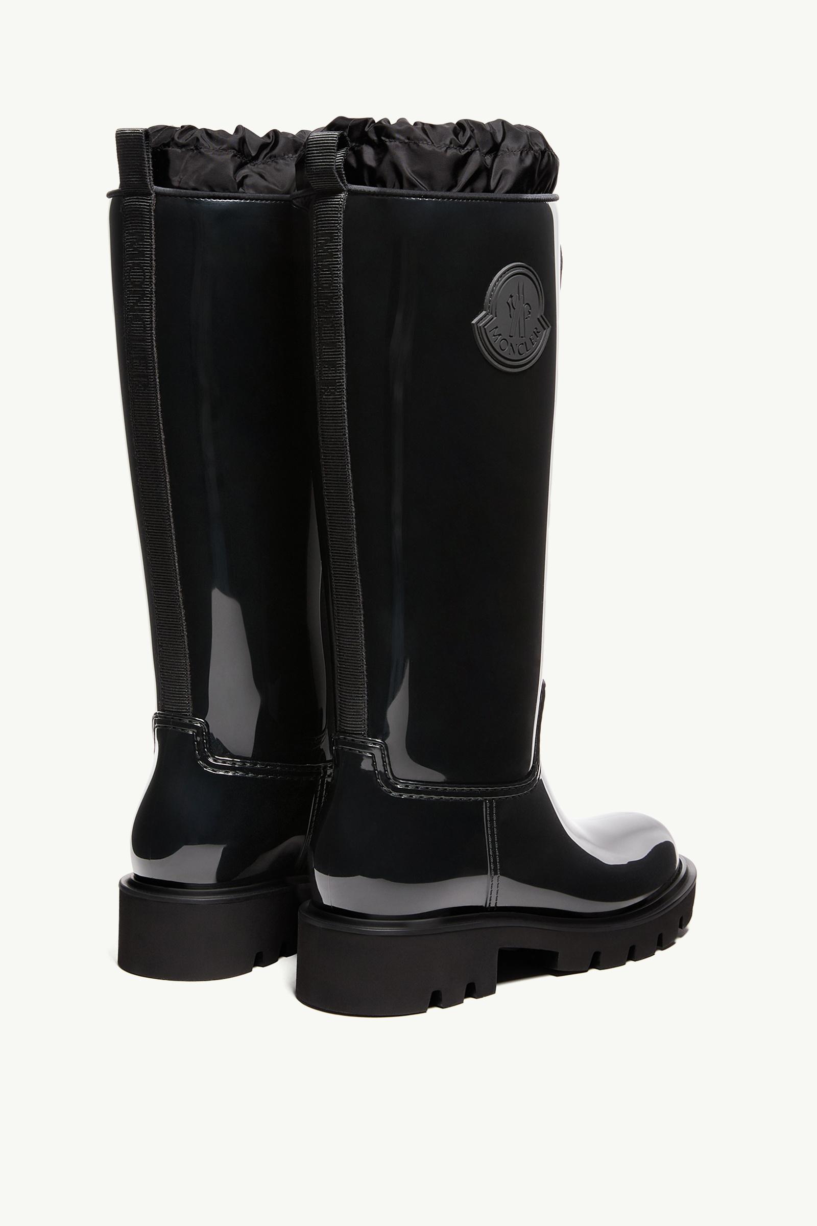 Black Kickstream High Rain Boots - Boots for Women | Moncler US