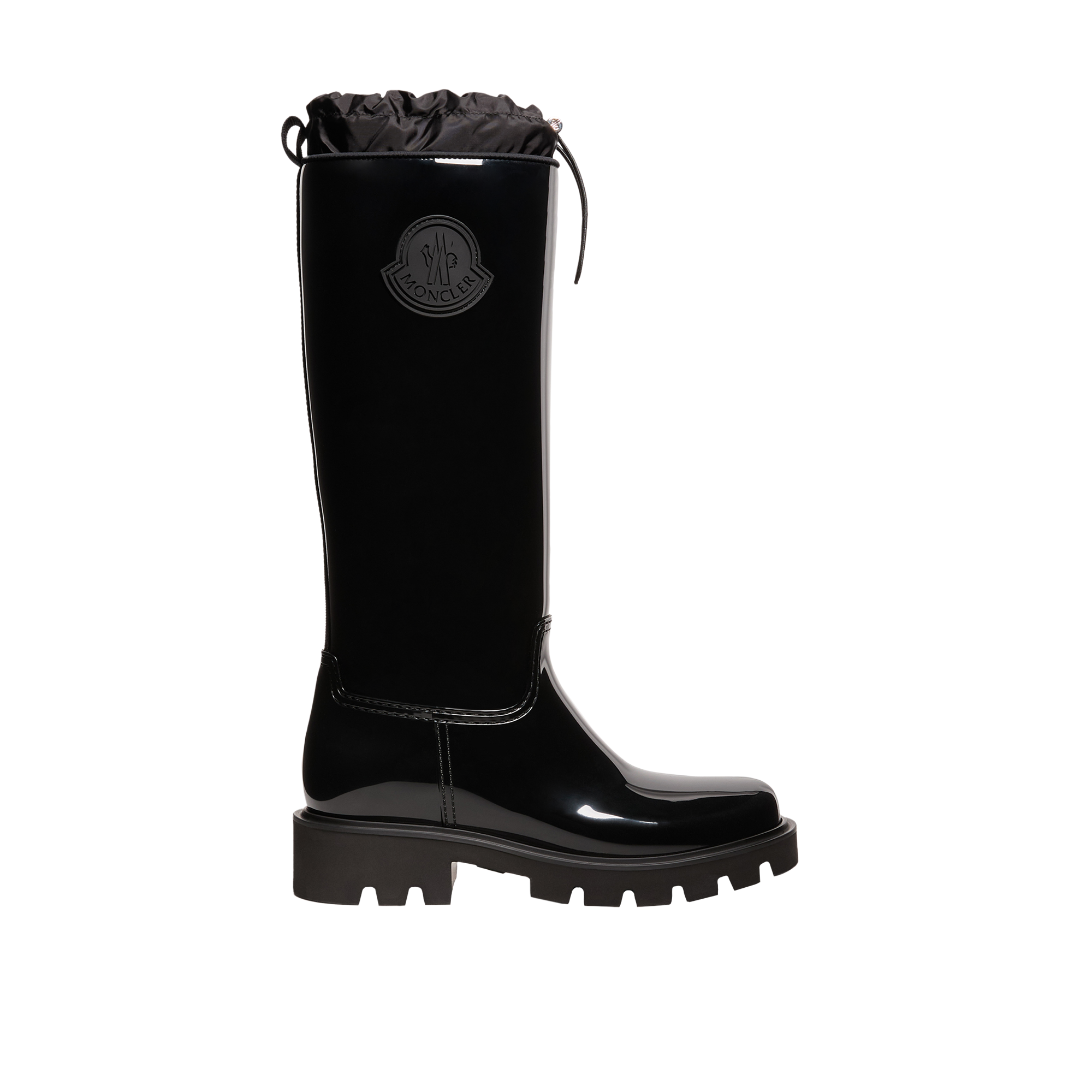 Moncler   Kickstream High Rain Boots for Women in Black, Size: 39
