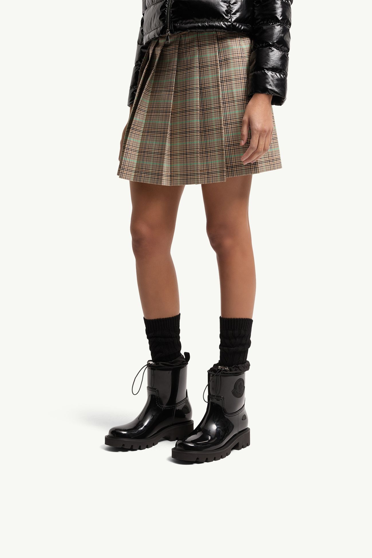 Kickstream Regenstiefel Damen Schwarz Moncler 1