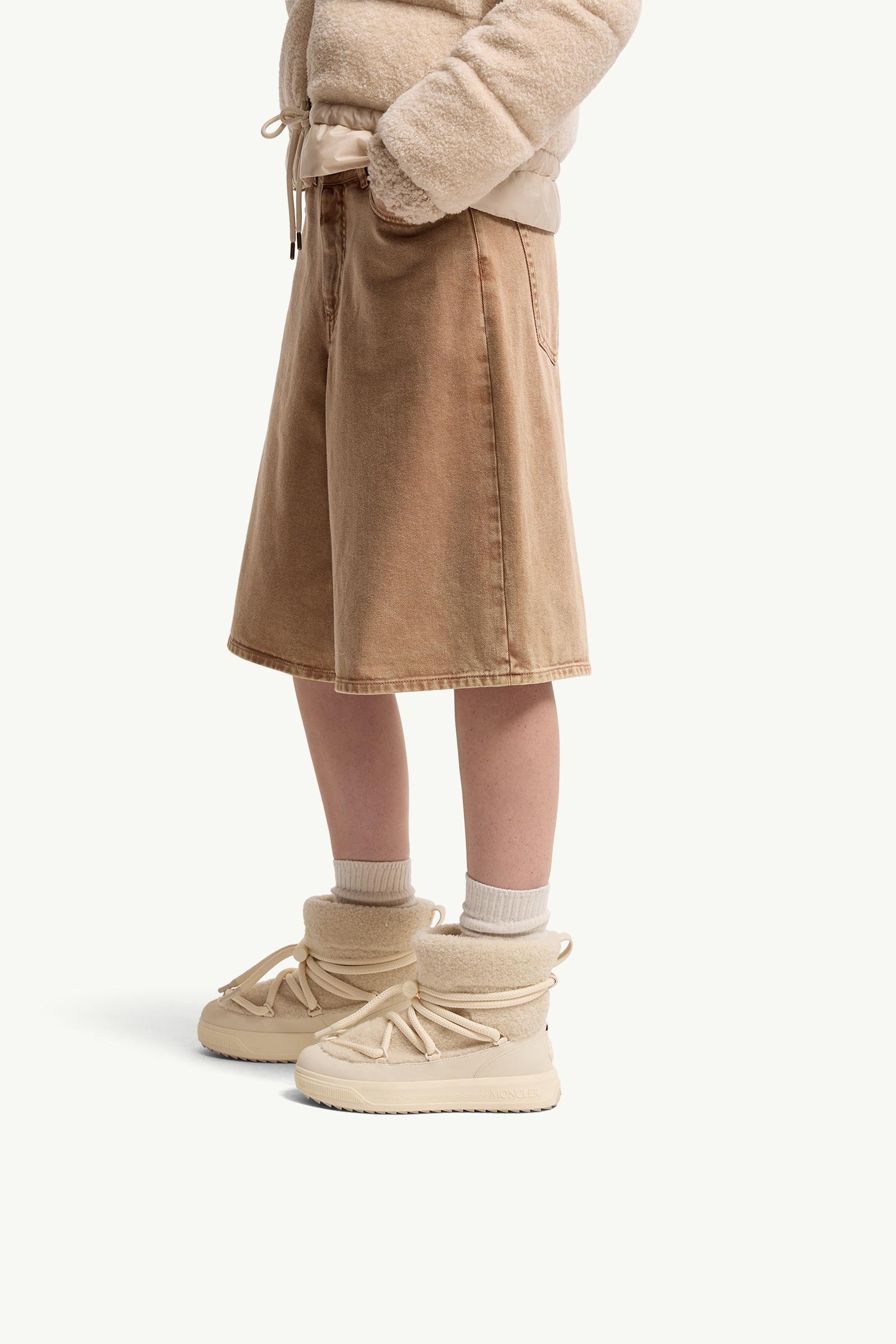 Light Beige Moncler Altive Mid Teddy Snow Boots - Boots for Women