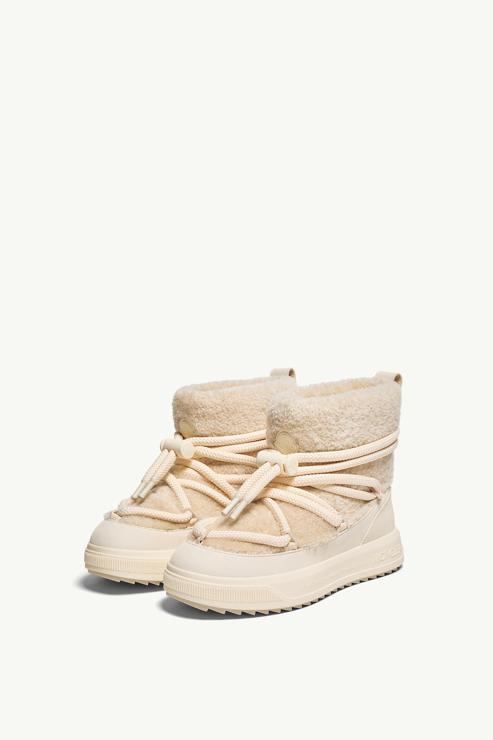 Light Beige Moncler Altive Mid Teddy Snow Boots - Boots for Women