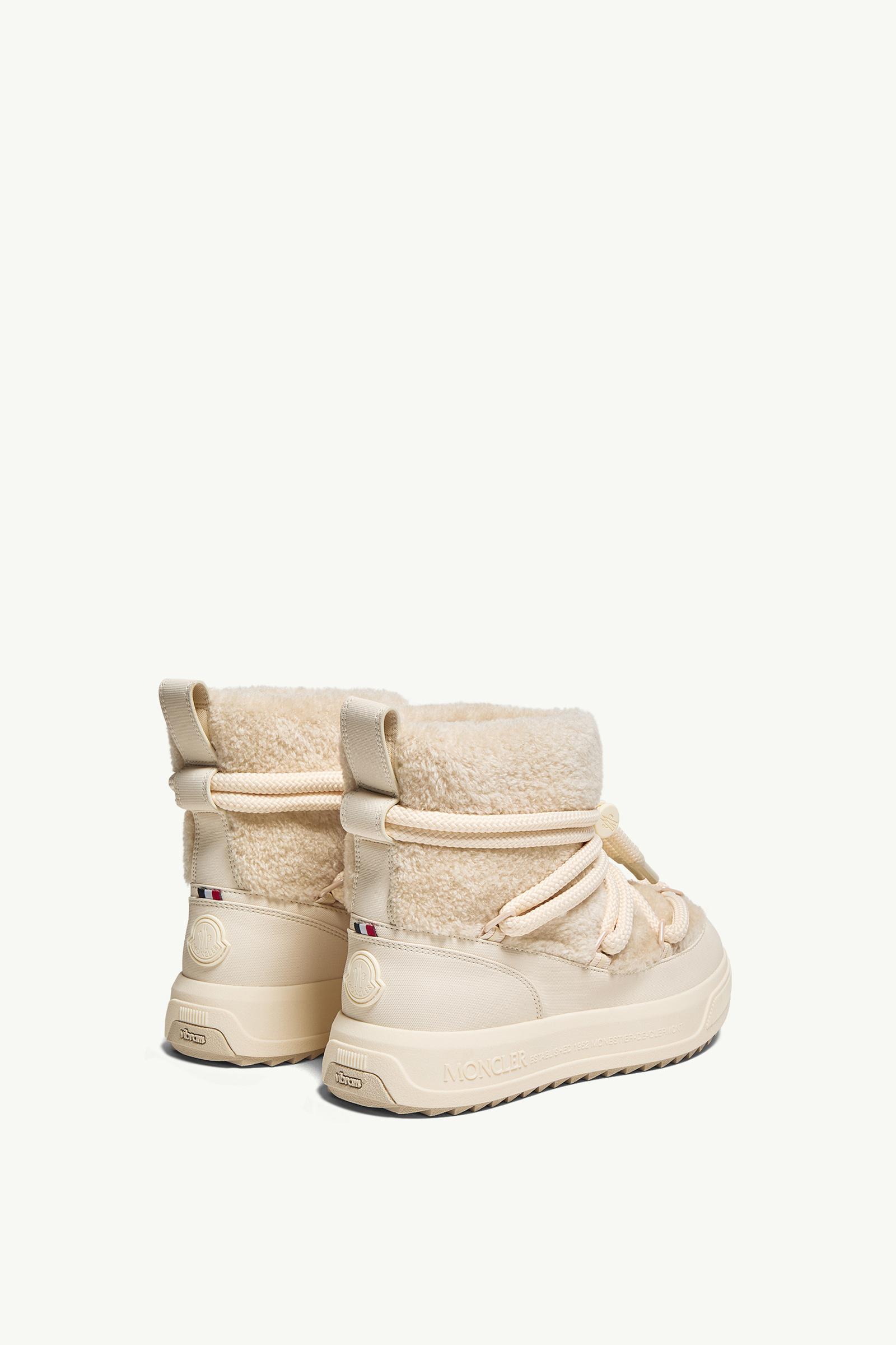 Light Beige Moncler Altive Mid Teddy Snow Boots - Boots for Women