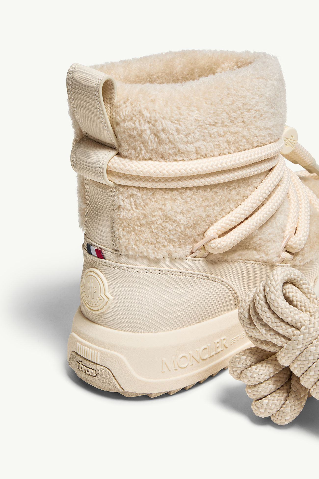 Moncler Altive Mid Teddy Schneestiefel Damen Hellbeige Moncler 6