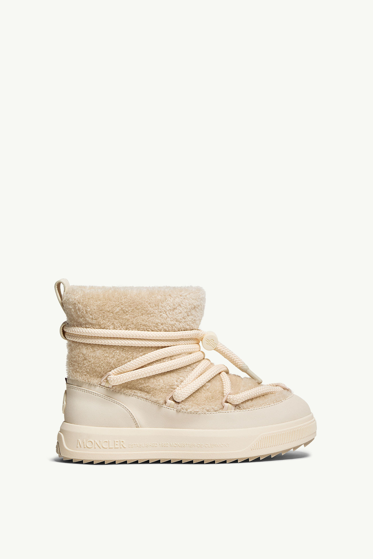 Botas de nieve efecto peluche Moncler Altive Mid Mujer Beige Claro Moncler 0