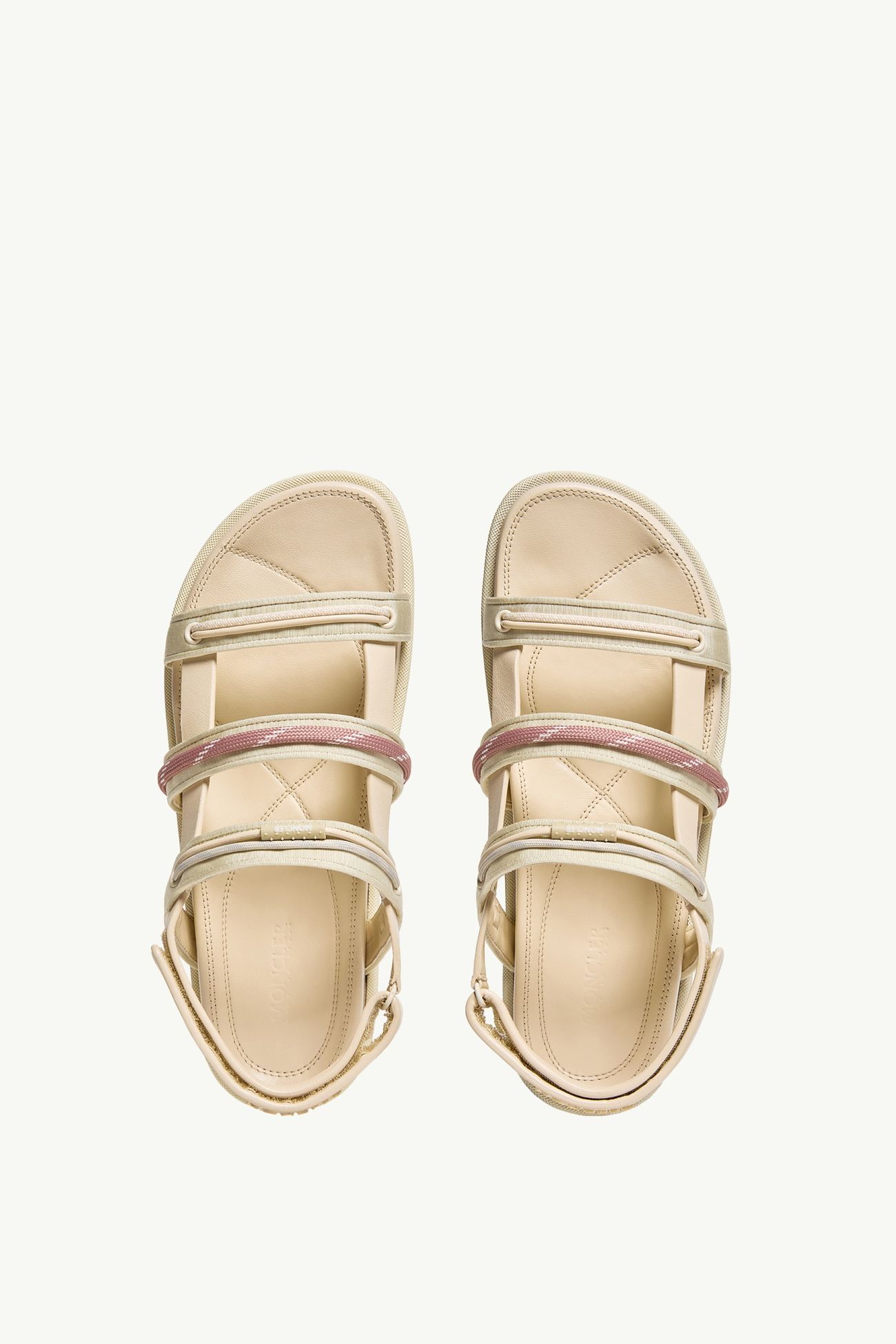 Sandalias de piel Vera Isla Mujer Beige Claro Moncler 4
