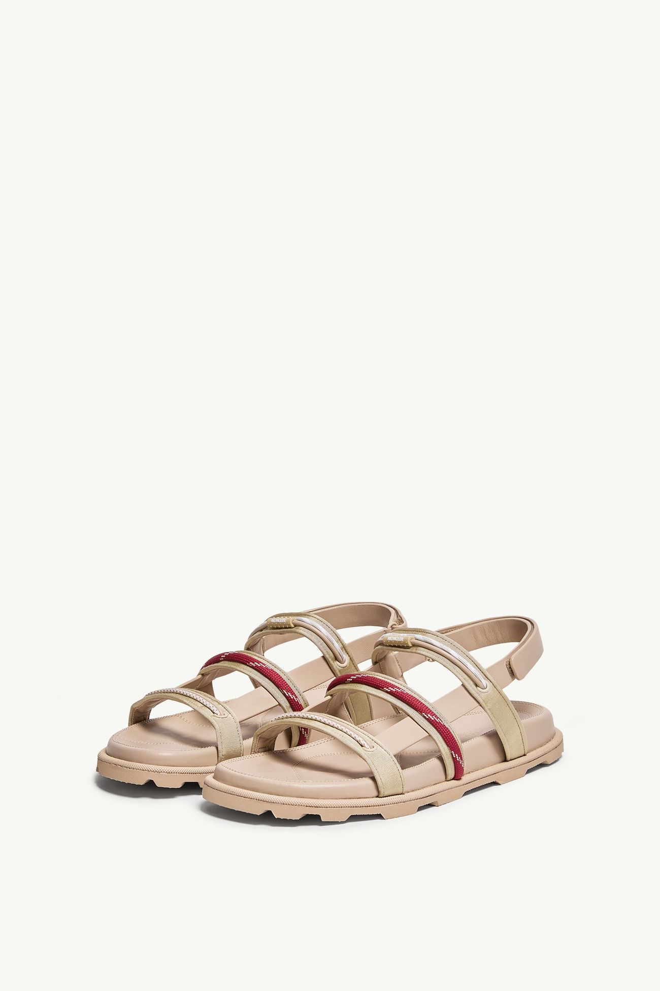 Vera Isla女士皮革凉鞋 女士 浅米色 Moncler 2