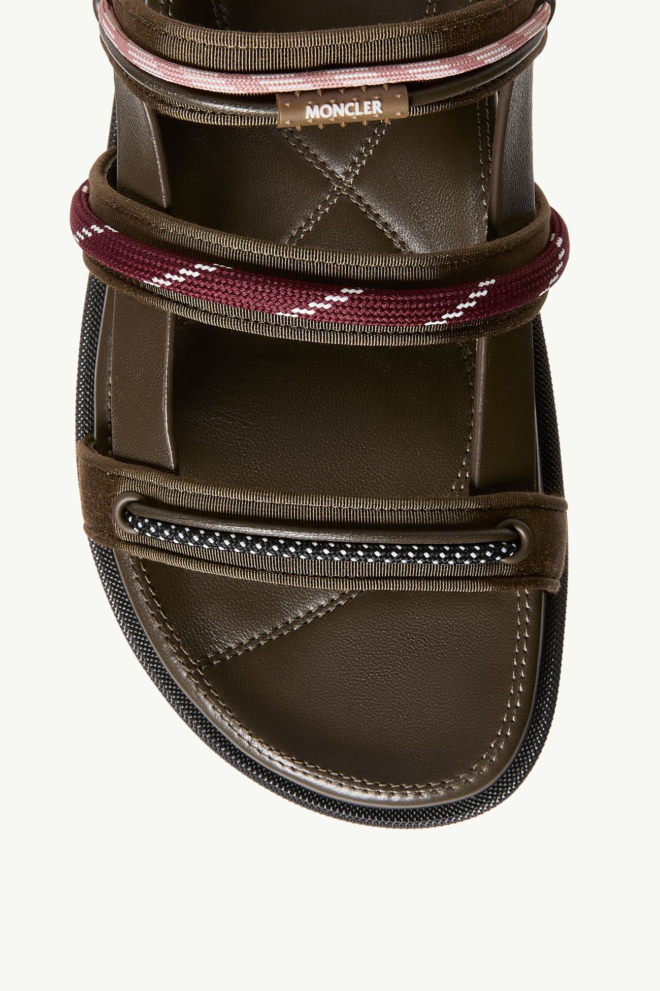 Vera Isla Leather Sandals Women Brown Moncler 1