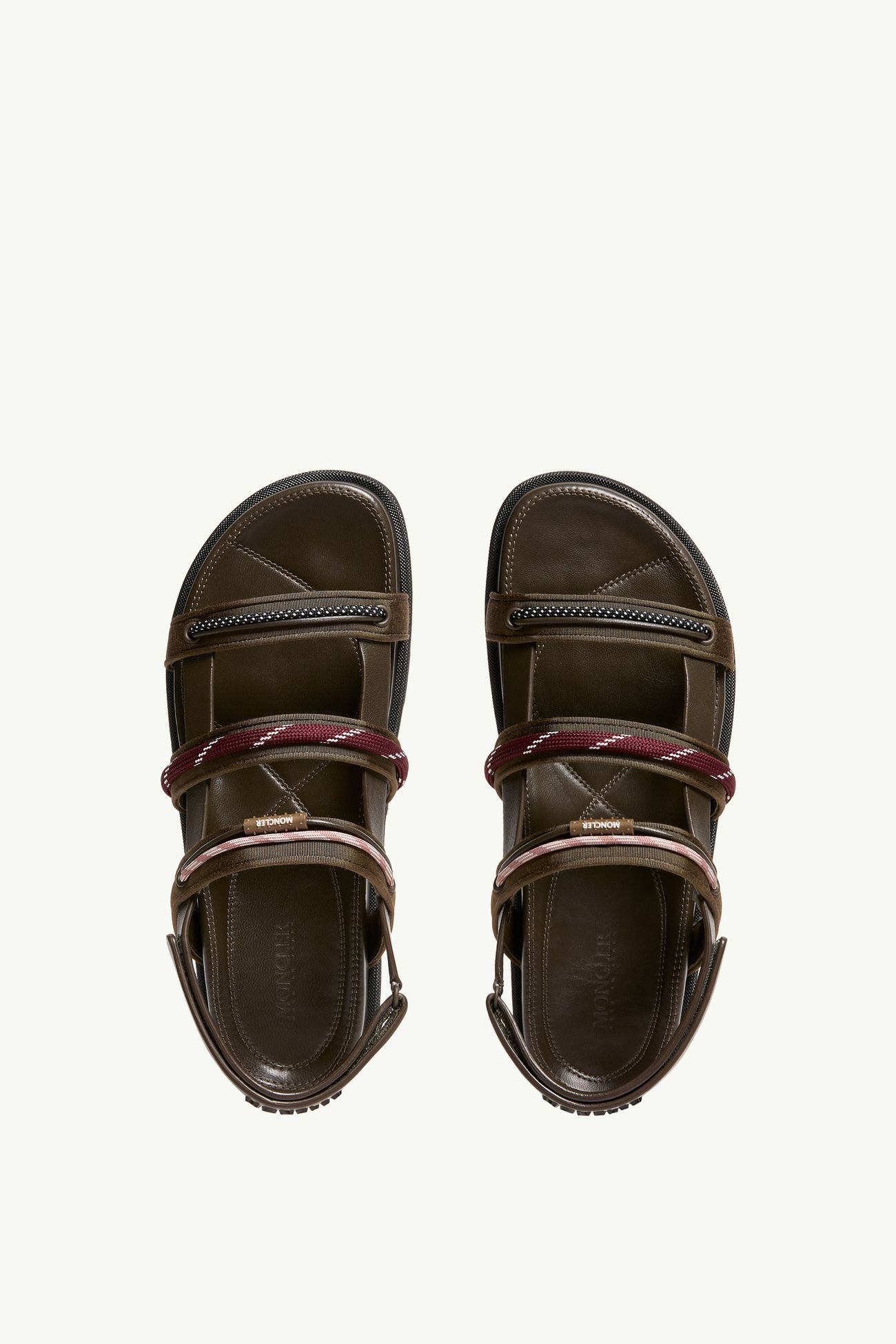 Sandales Vera Isla en cuir Femmes Marron Moncler 4