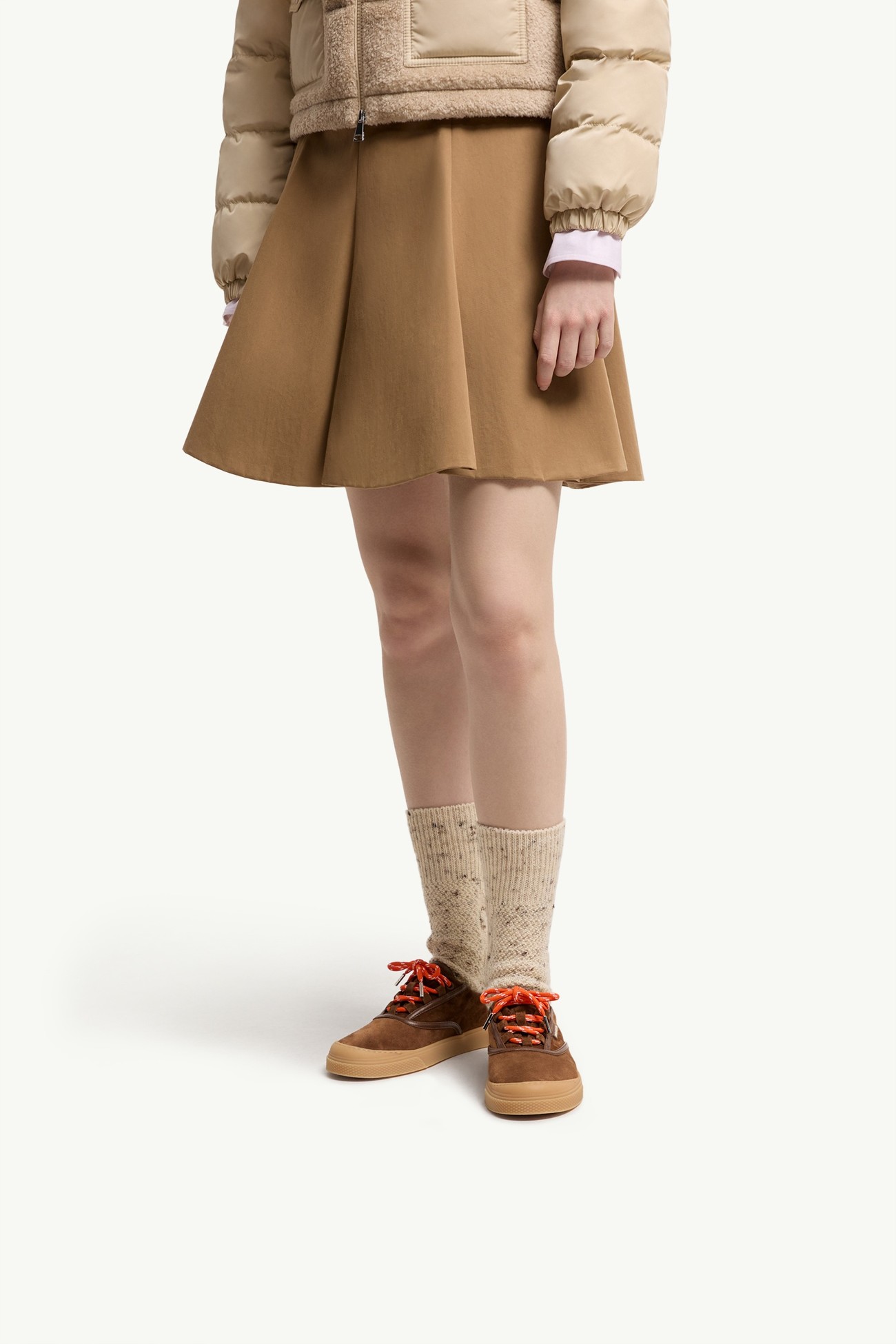 Vera Leisure Suede Sneakers Women Brown Moncler 1