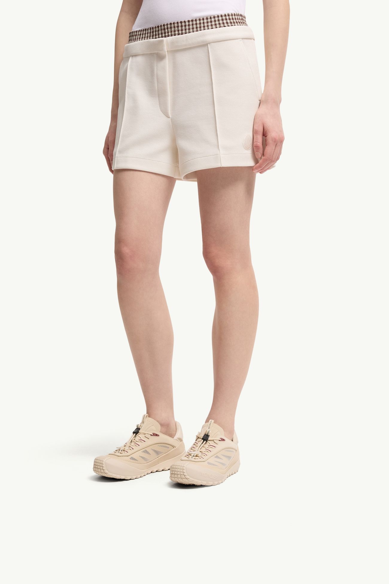 Sneaker Trailgrip LP in pelle scamosciata e nabuk Donna Beige Chiaro Moncler 1