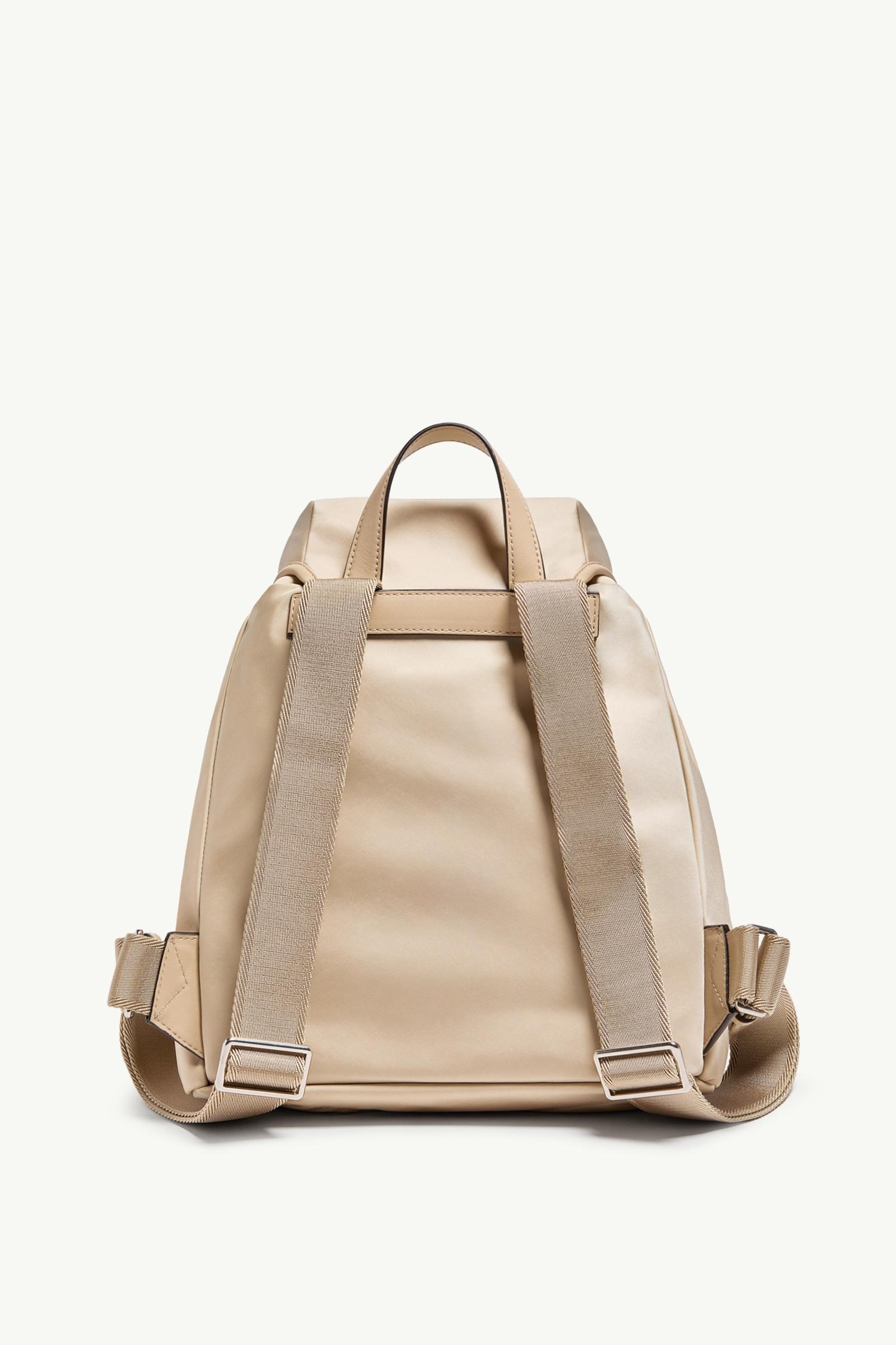 Light Beige New Trick Metal Logo Backpack - Bags & Small