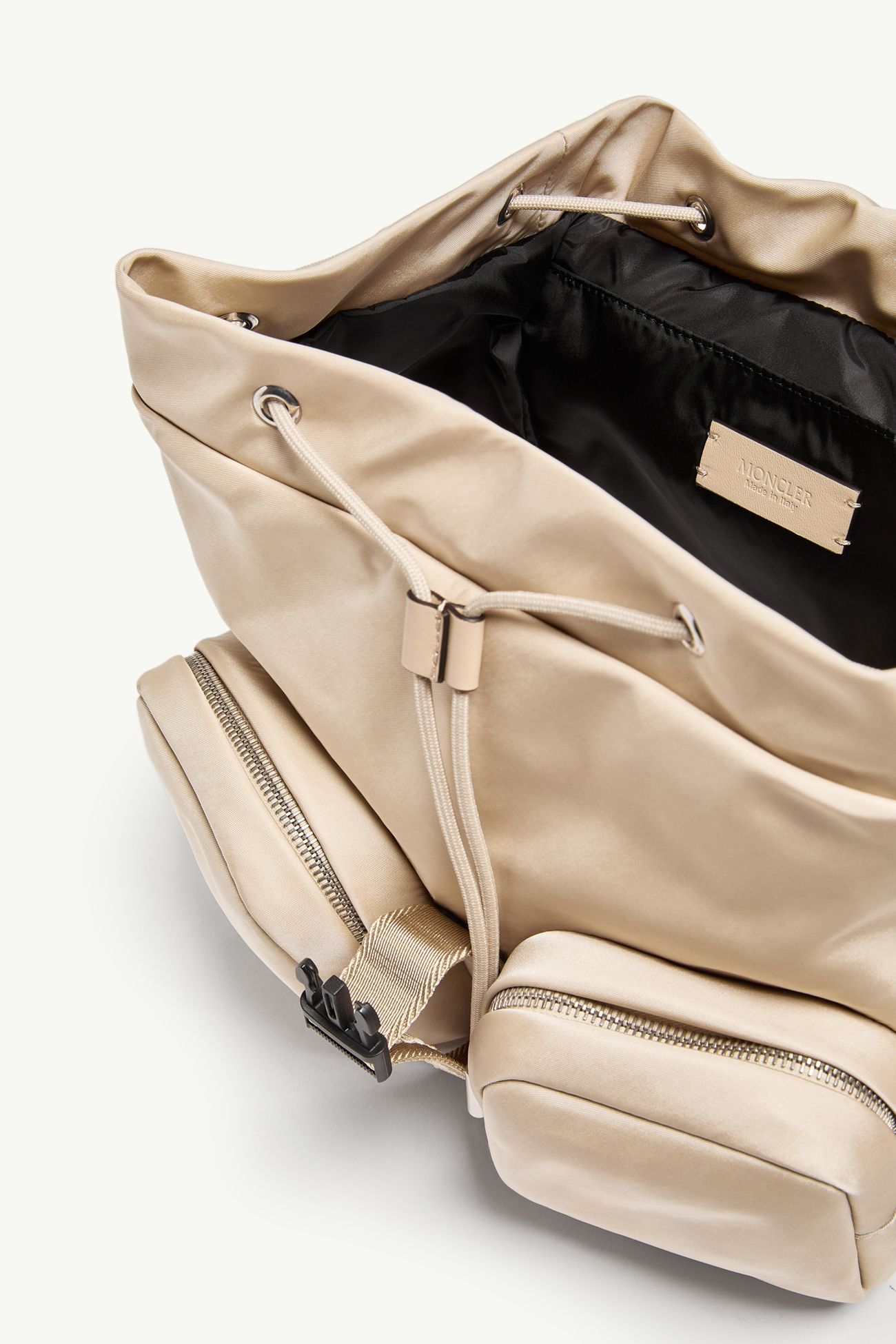 Zaino New Trick con logo In Metallo Donna Beige Chiaro Moncler 4