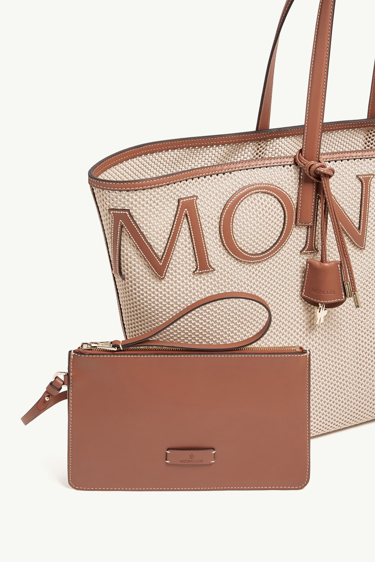 Very Tote Bag Women Light Beige Moncler 4