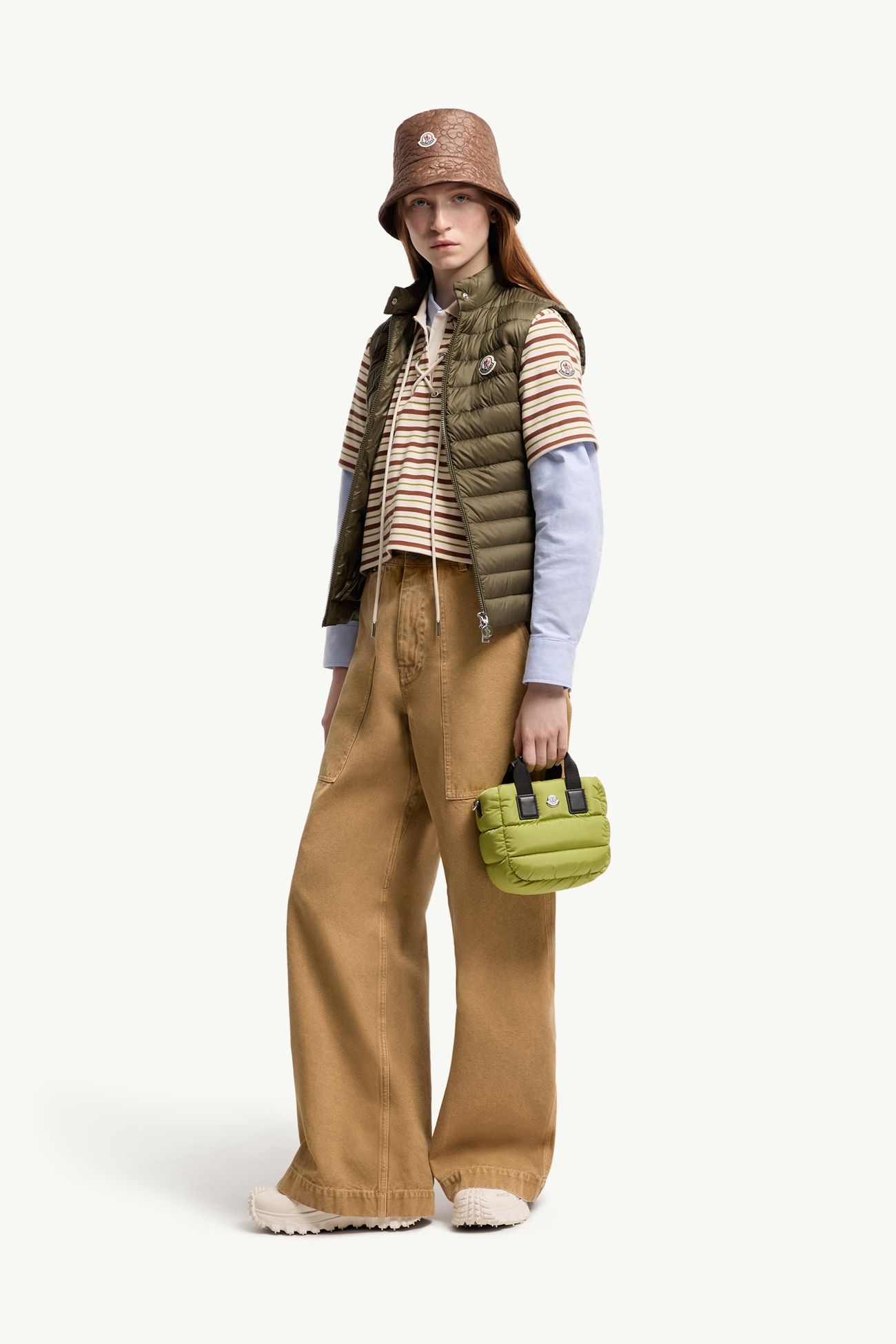 Bolso tote Micro Caradoc Mujer Verde lima Moncler 1