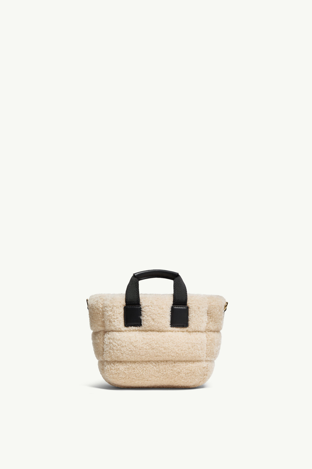 Micro Caradoc Tote Bag aus Teddystoff Damen Weiß-Elfenbein Moncler 3